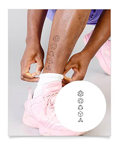 Premium Inkbox Temporary Tattoos - Semi-Permanent, Waterproof Fake Tattoos Lasting 1-2 Weeks (5x2 Inch) - Perfect for Parties, Festivals, Vacations & Self-Expression - DND Friendly, Easy Application & Long-Lasting Design