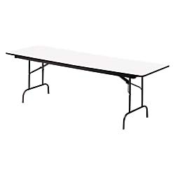 Iceberg 55217 OfficeWorks™ Commercial Wood Laminate Folding Table 30x60 Inches - Heavy Duty Gray Folding Table for Office, Events & Home Use - Made in USA