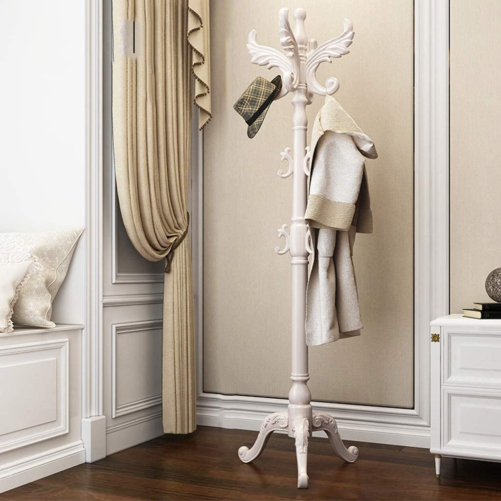 Premium Wooden Coat Rack Stand - Free Standing Entryway Hanger for Coats, Hats, Scarves, Bags & Umbrellas | Durable Multi-Hook Clothing Organizer for Hallway, Bedroom or Office