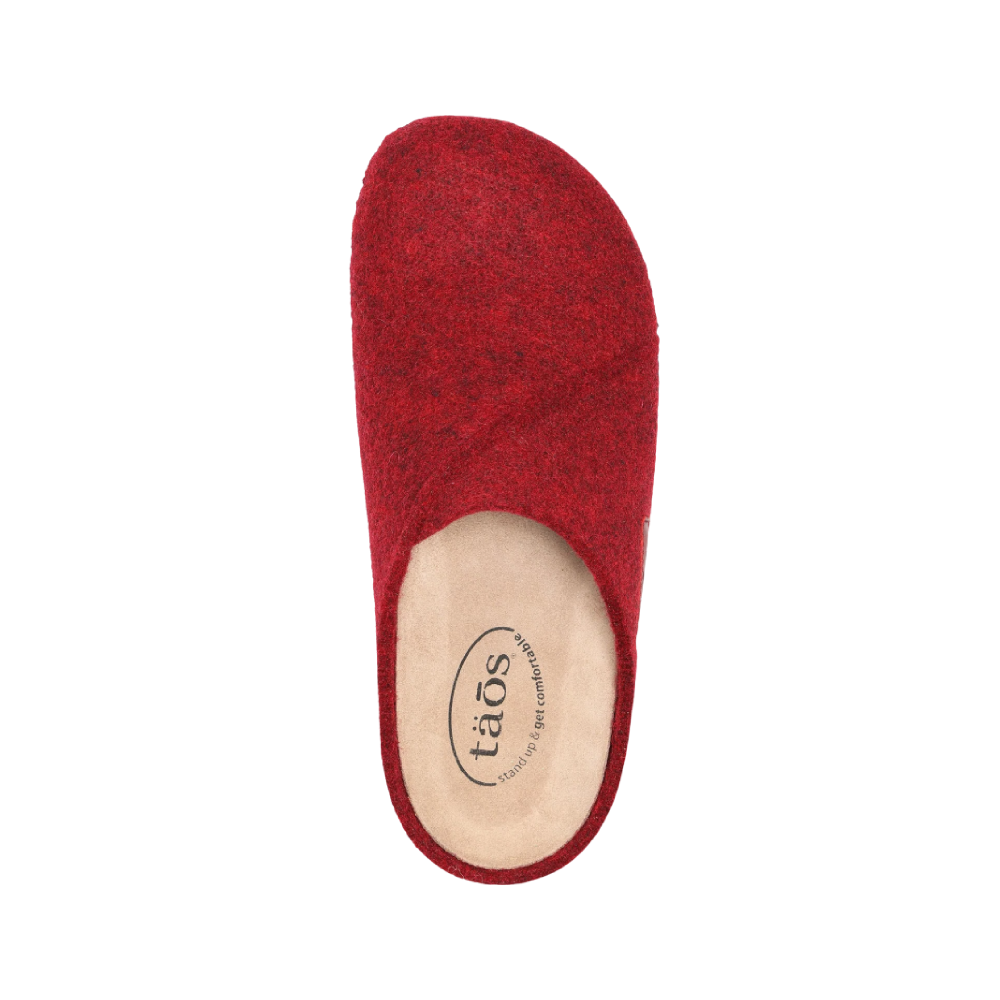 Women's Red Wool Slippers - Cozy & Warm House Shoes for Winter Comfort (Regular Width) - Perfect for Relaxing at Home, Lounging & Cold Weather Wear