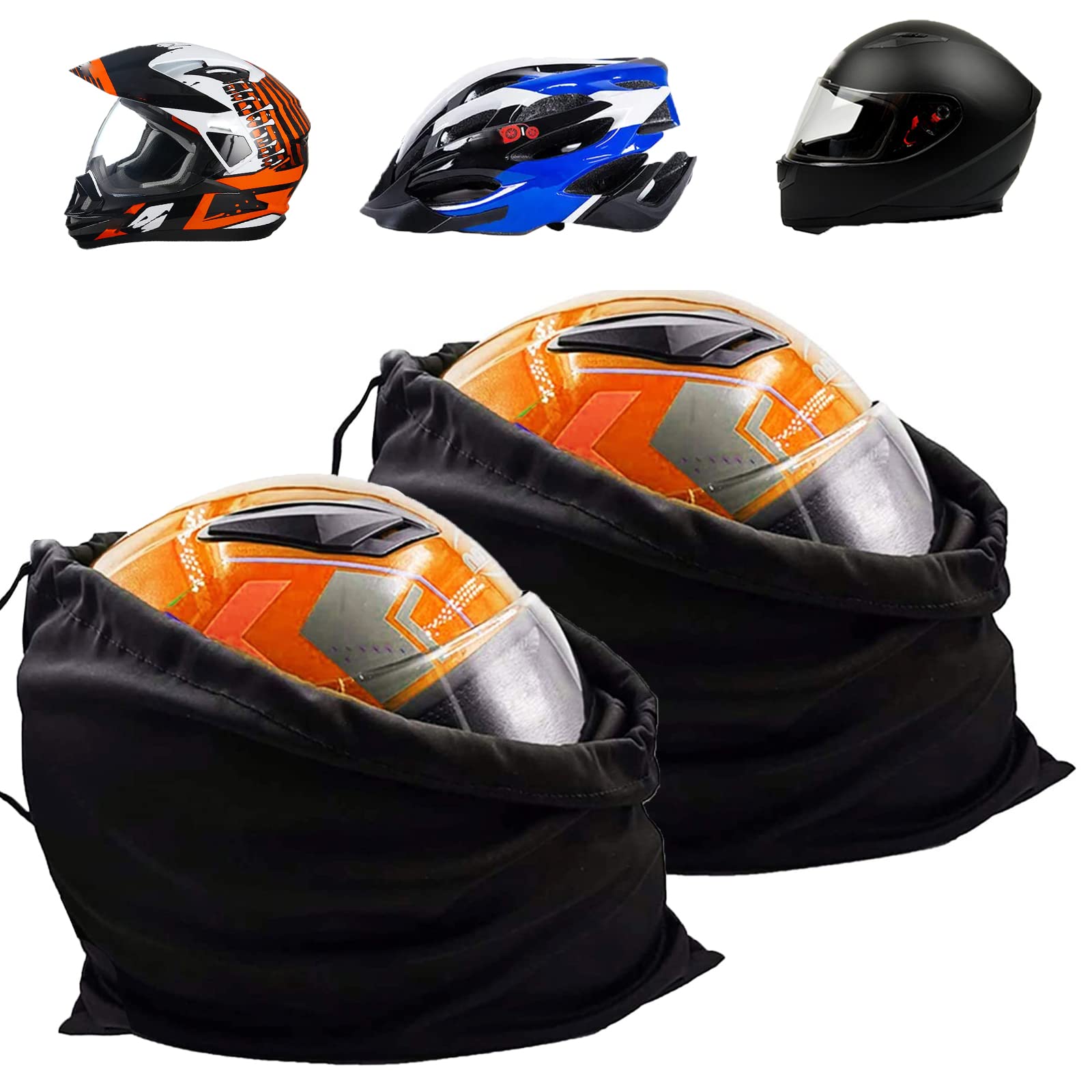 Lightweight Nylon Motorcycle Helmet Bag & Ski Backpack - Large Storage Sports Gear Carrier for Riding, Biking, Hockey & Travel (2-Pack) - Perfect for Commuting, Road Trips & Outdoor Adventures