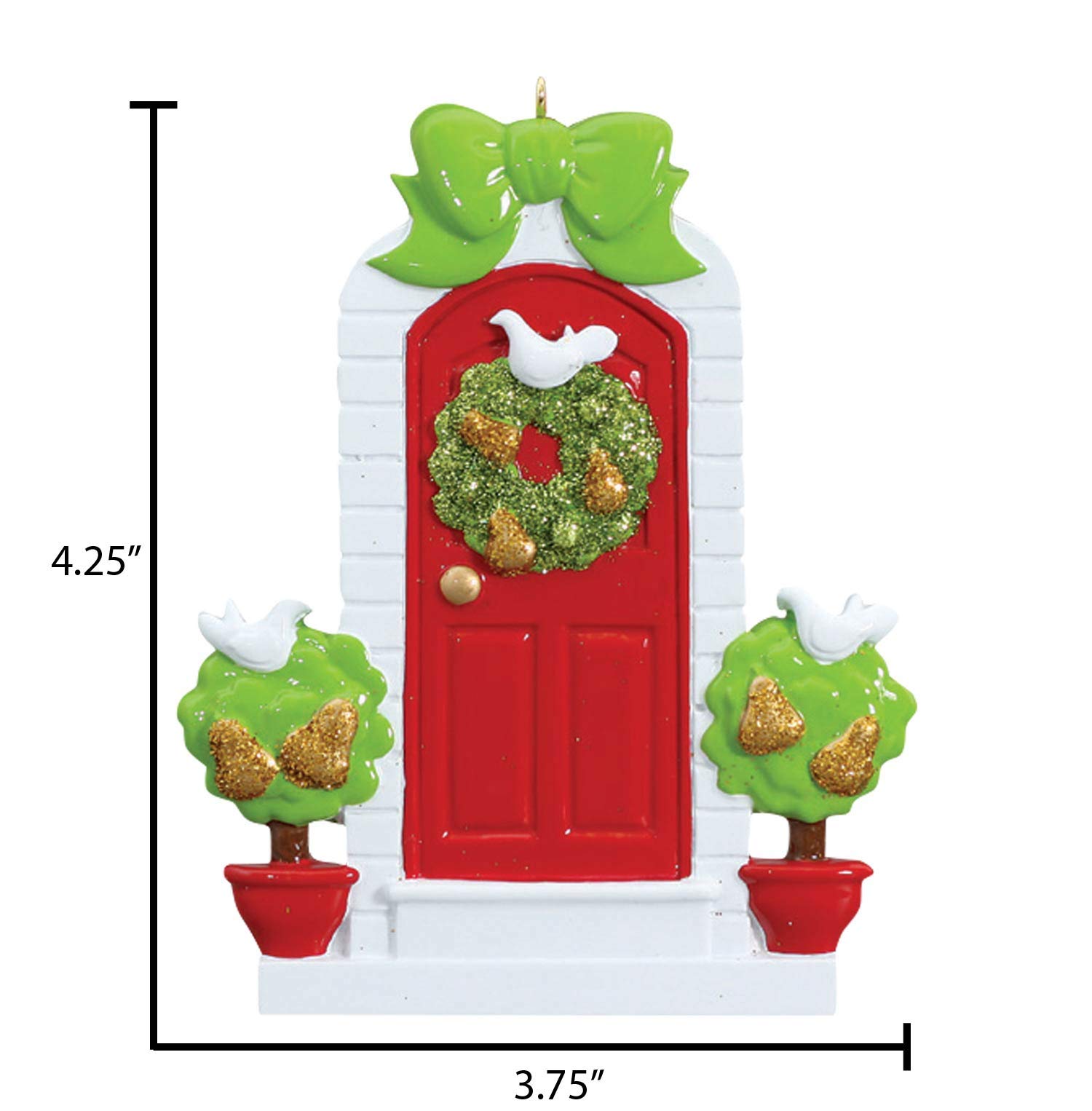 Personalized Housewarming Gift - Custom New Home Ornament 2024 with Red Door - First Home Decor for Couples & Families | Perfect for Housewarming Parties, New Home Celebrations & Holiday Gifting
