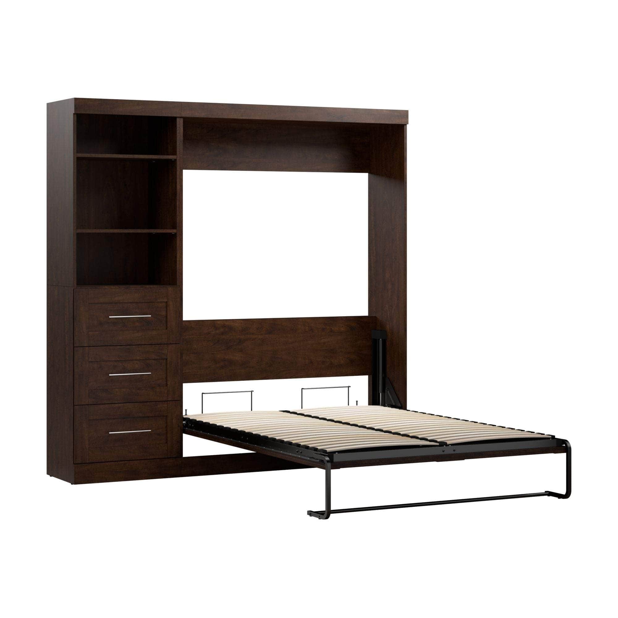 Pur Full Murphy Wall Bed with Storage Drawers - 84