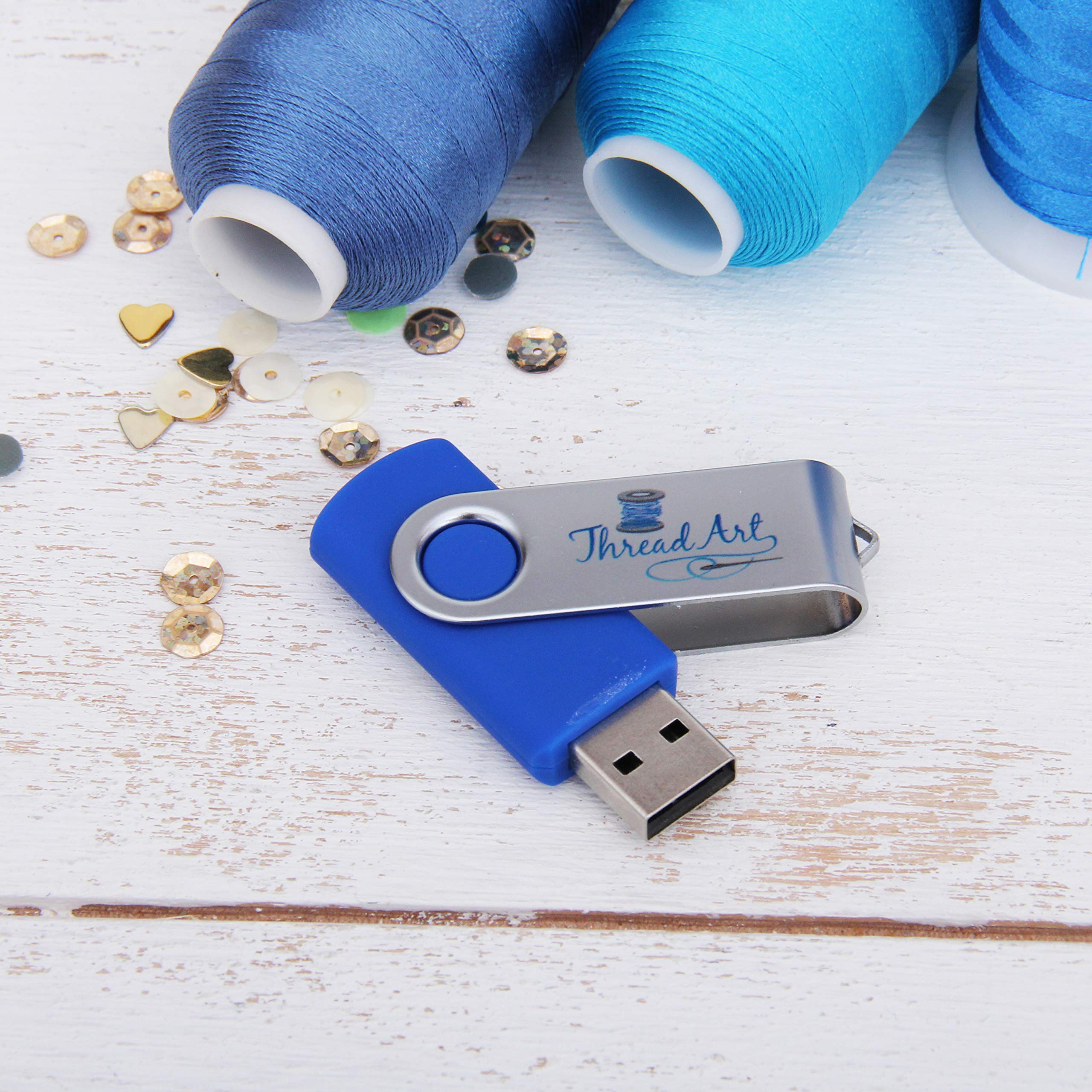 Threadart Machine Embroidery Design Bundles - Home Decor & Kitchen Tools Collection (8 Sets) - Preloaded USB Stick for Easy Use - Perfect for DIY Projects, Quilting, and Personalized Gifts