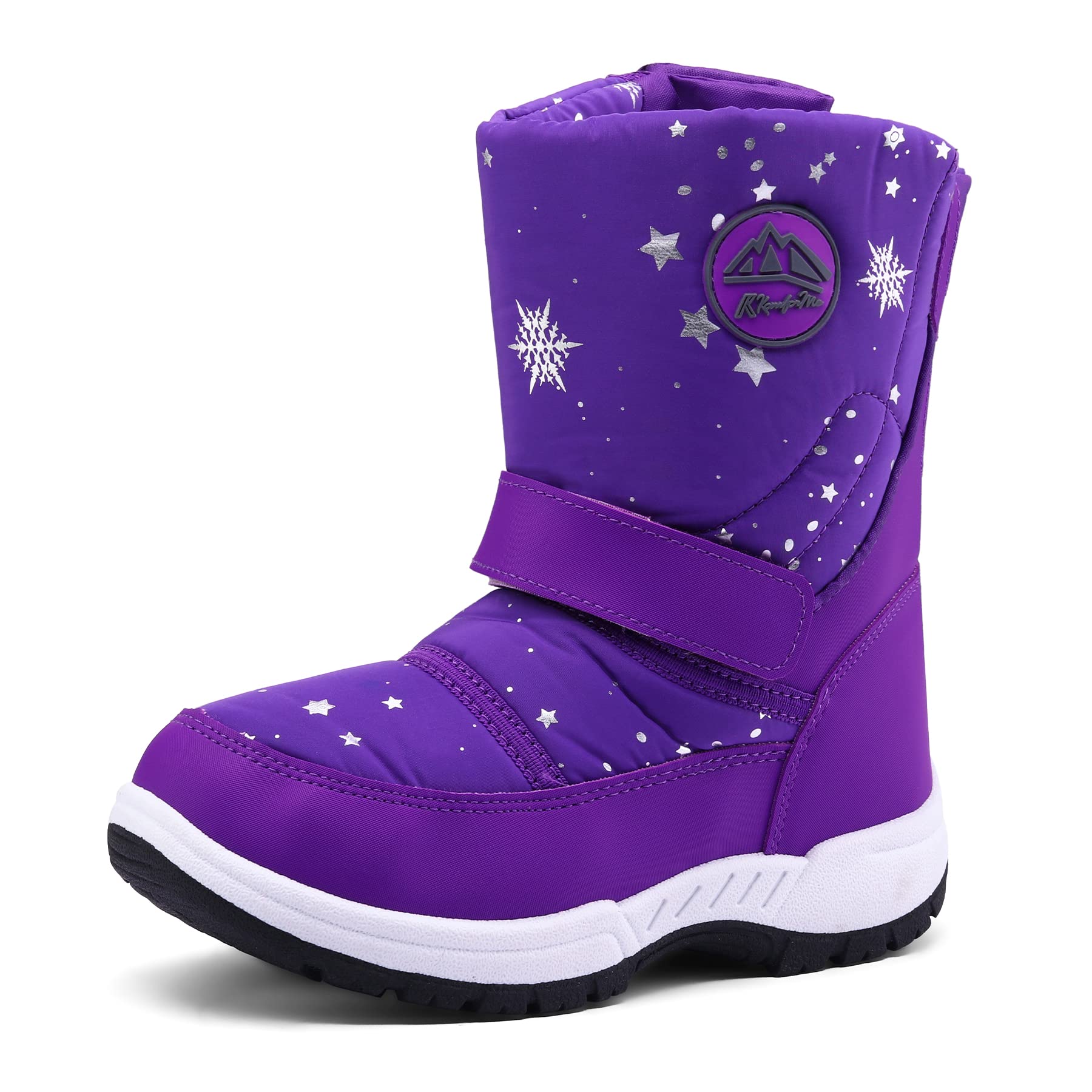 KomForme Waterproof Snow Boots for Boys & Girls - Winter Outdoor Boots for Toddler, Little Kid & Big Kid - Perfect for Snow Play, Hiking & Cold Weather Adventures