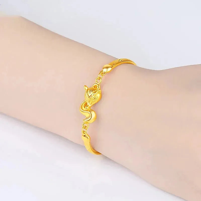 24K Pure Gold Bracelet 999 Solid Gold Bangle - Elegant Butterfly Design Classic Jewelry for Women | Perfect for Weddings, Anniversaries & Special Occasions | Trendy 2023 Collection