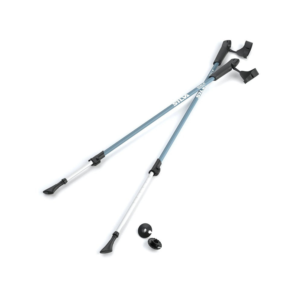 Premium Silva Aluminum Walking Poles - Lightweight Trekking & Hiking Sticks for Men & Women - Perfect for Backpacking, Mountain Climbing & Outdoor Adventures