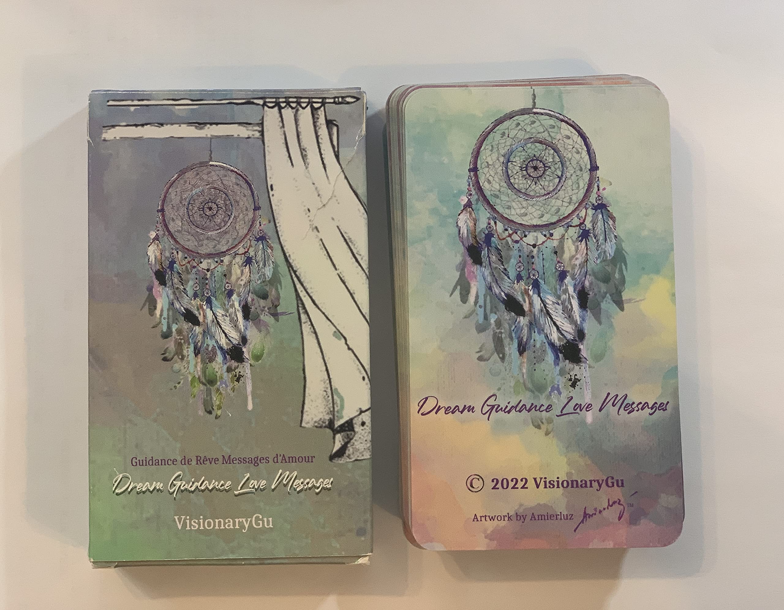 Dream Guidance Love Messages Oracle Deck - 54 Love, Romance & Twin Flame Oracle Cards for Spiritual Guidance, Relationship Advice & Self-Discovery | Perfect for Tarot Readings, Meditation & Couples Bonding