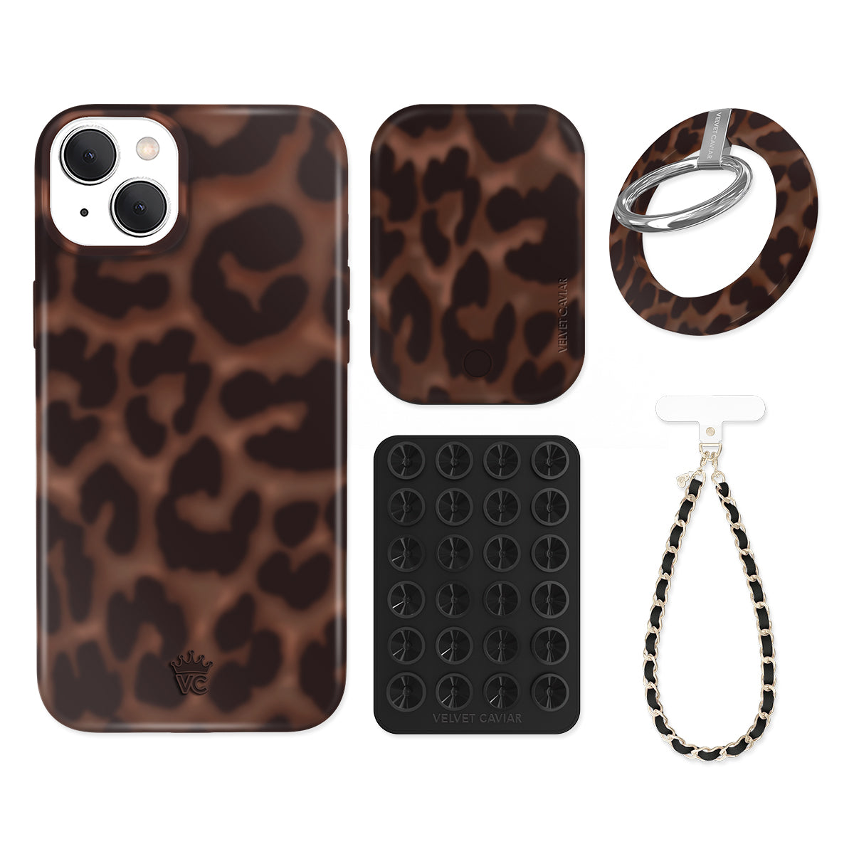 It Girl Leopard Print iPhone Case with Grip - Stylish & Secure Phone Cover for Women | Perfect for Everyday Use, Work & Travel
