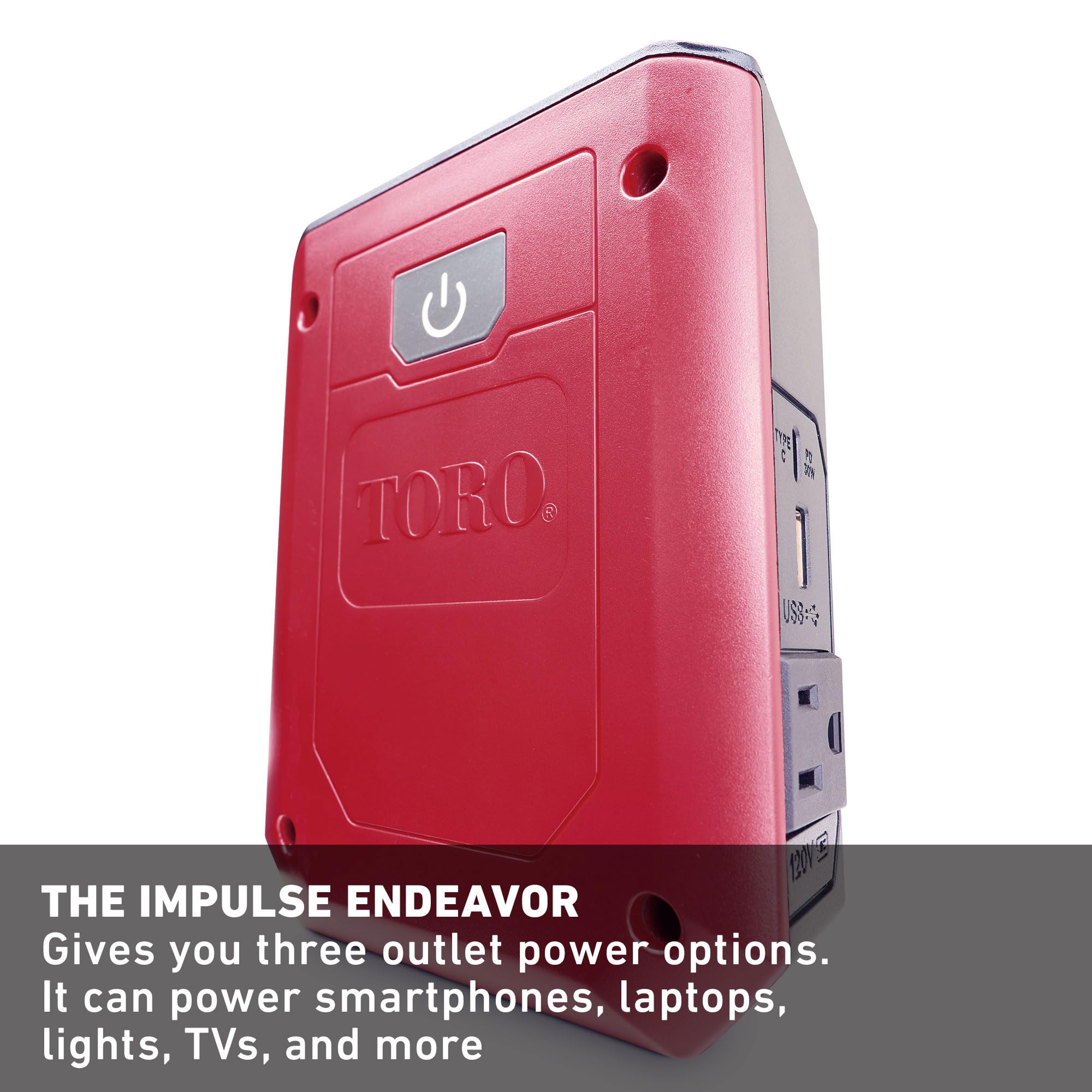 60V Max Flex-Force Impulse Endeavor Inverter Generator by Toro - 120V Outlet & USB Charging Port for Power Tools, Electronics, Camping & Emergency Backup Power