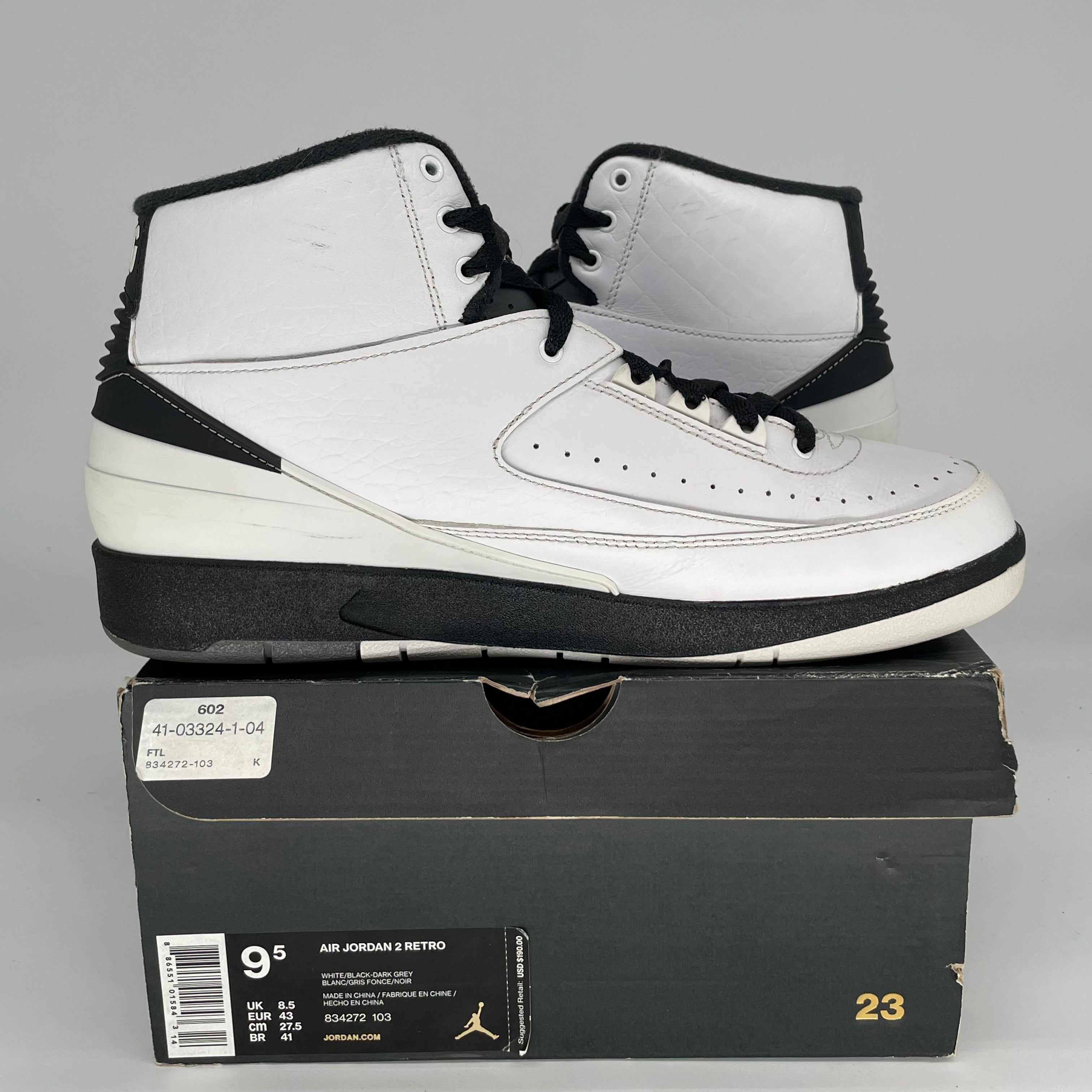 AIR JORDAN 2 WING IT Size 9.5 Men's Basketball Shoes 834272-103 White - Perfect for Streetwear & Casual Outfits