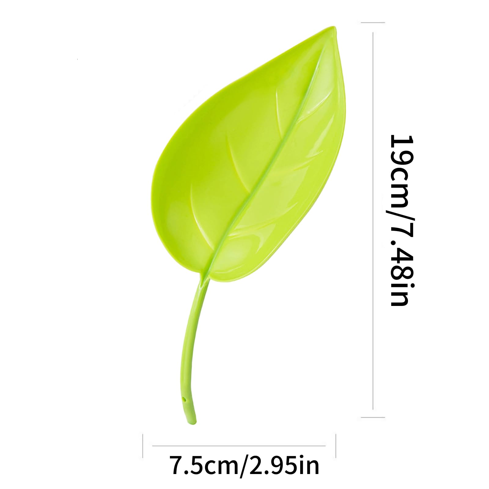 12PCS Leaf-Shaped Plant Watering Funnels - Drip Irrigation Devices for Indoor/Outdoor Potted Plants - Green Leaflow Watering System for Garden, Balcony & Home Decor