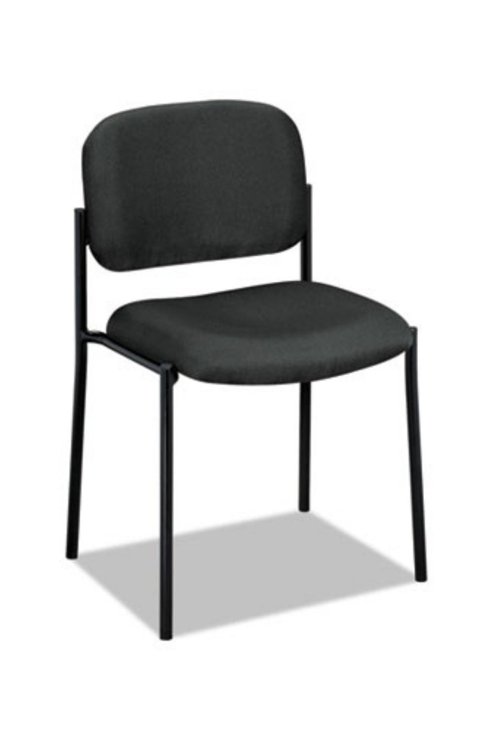 HON Mid Back Stacking Fabric Guest Chair - Armless Office Chair for Conference Rooms, Waiting Areas & Home Offices - Comfortable & Space-Saving Design