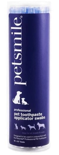 Petsmile Toothpaste Applicator - 50 Swabs for Dog & Cat Dental Care | Easy Pet Teeth Cleaning Tool for Fresh Breath & Oral Hygiene | Perfect for Home Use & Vet Visits