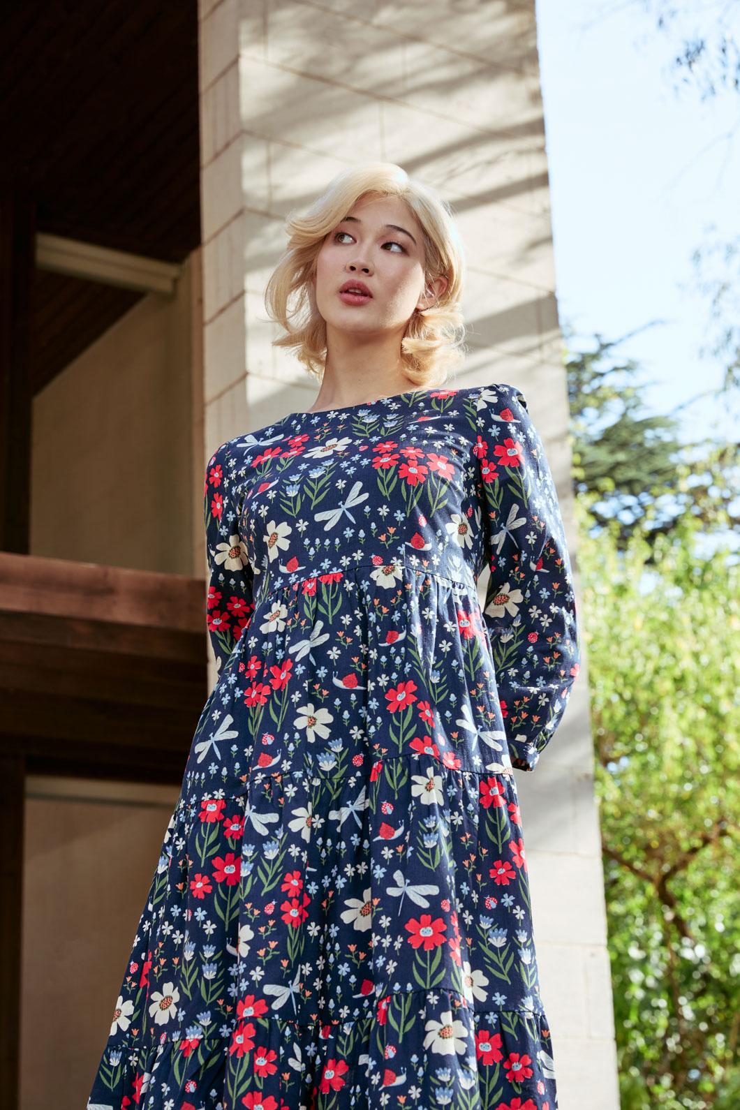 Garden Life Midi Dress - Floral Summer Dress for Women, Casual Boho Maxi Dress with Pockets | Perfect for Beach, Vacation & Outdoor Activities