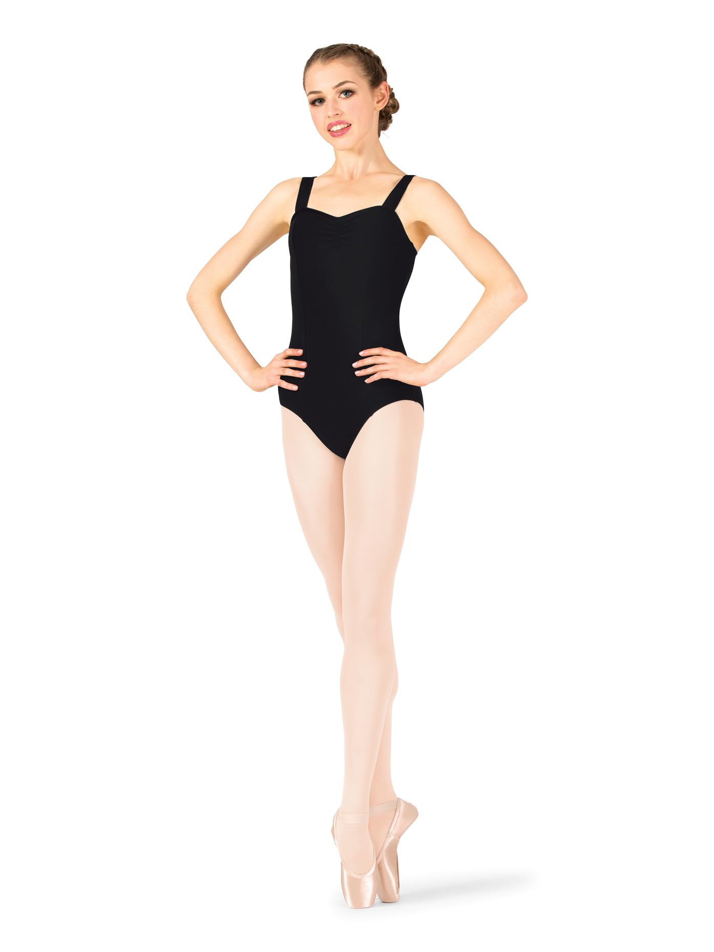 Women's Cotton Pinch Front Tank Dance Leotard - Breathable Stretchy Ballet & Yoga Top for Dance Class, Performance & Workout