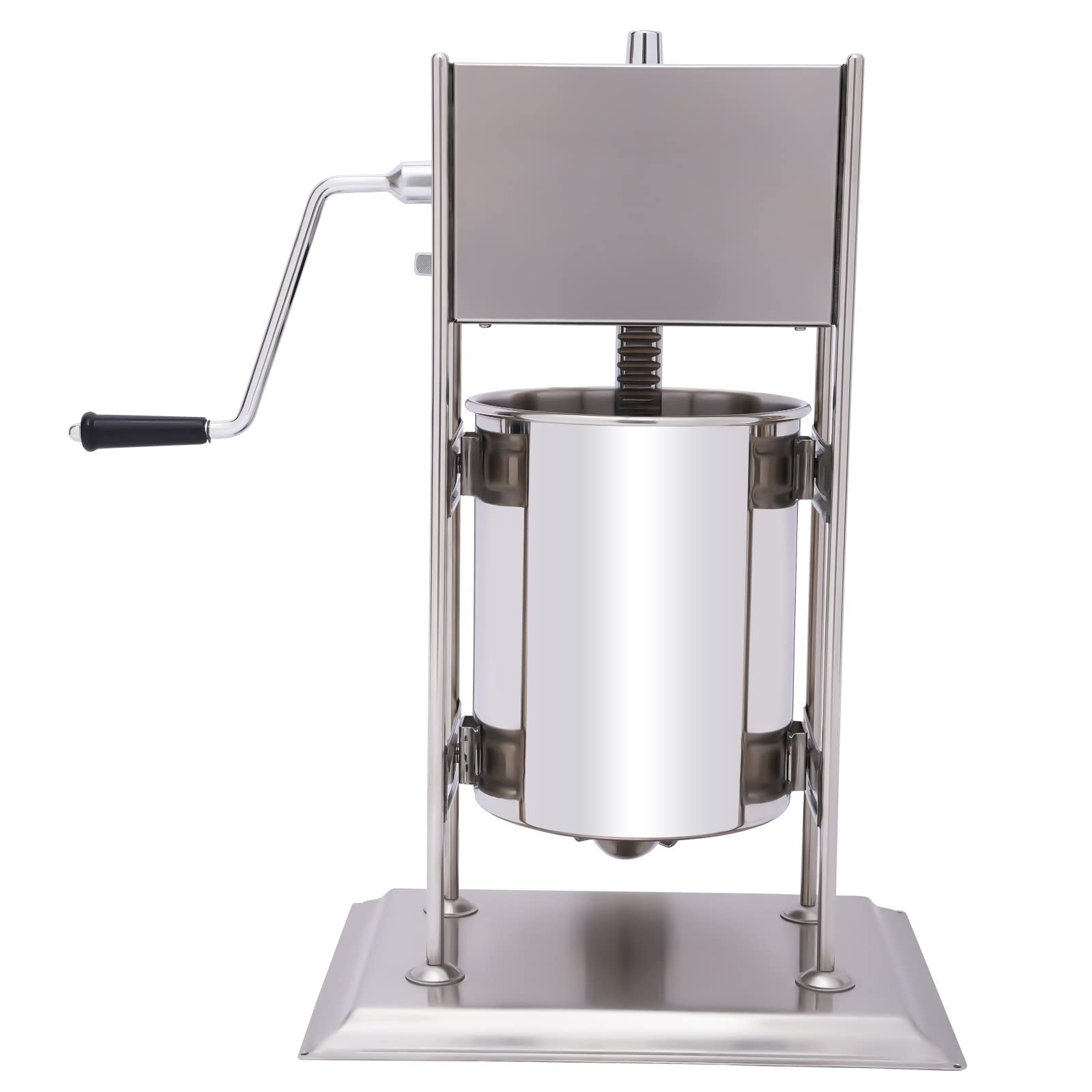 10L Commercial Churros Maker Machine - Vertical Manual Spanish Churro Maker with 4 Nozzles - Doughnut Filler for Restaurants, Cafes & Food Trucks - Perfect for Making Fresh Churros, Spanish Doughnuts & Fried Pastries