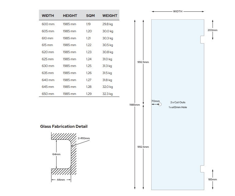 Frameless Glass Corner Shower Screen - 2000mm Height, 10mm Tempered Safety Glass for Modern Bathroom & Spa Experience