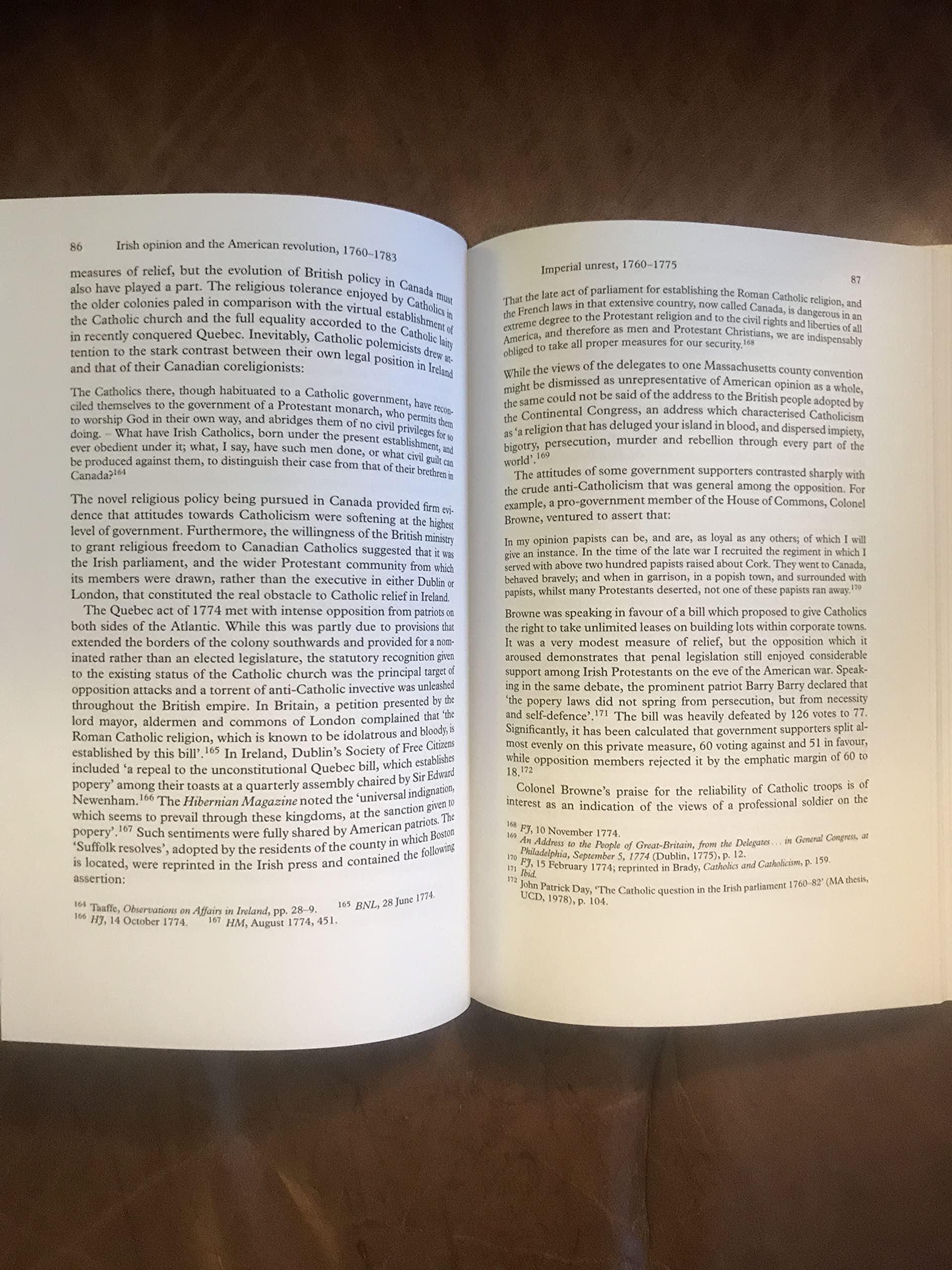 Irish Opinion and the American Revolution 1760-1783 - Historical Analysis of Irish Perspectives on US Independence