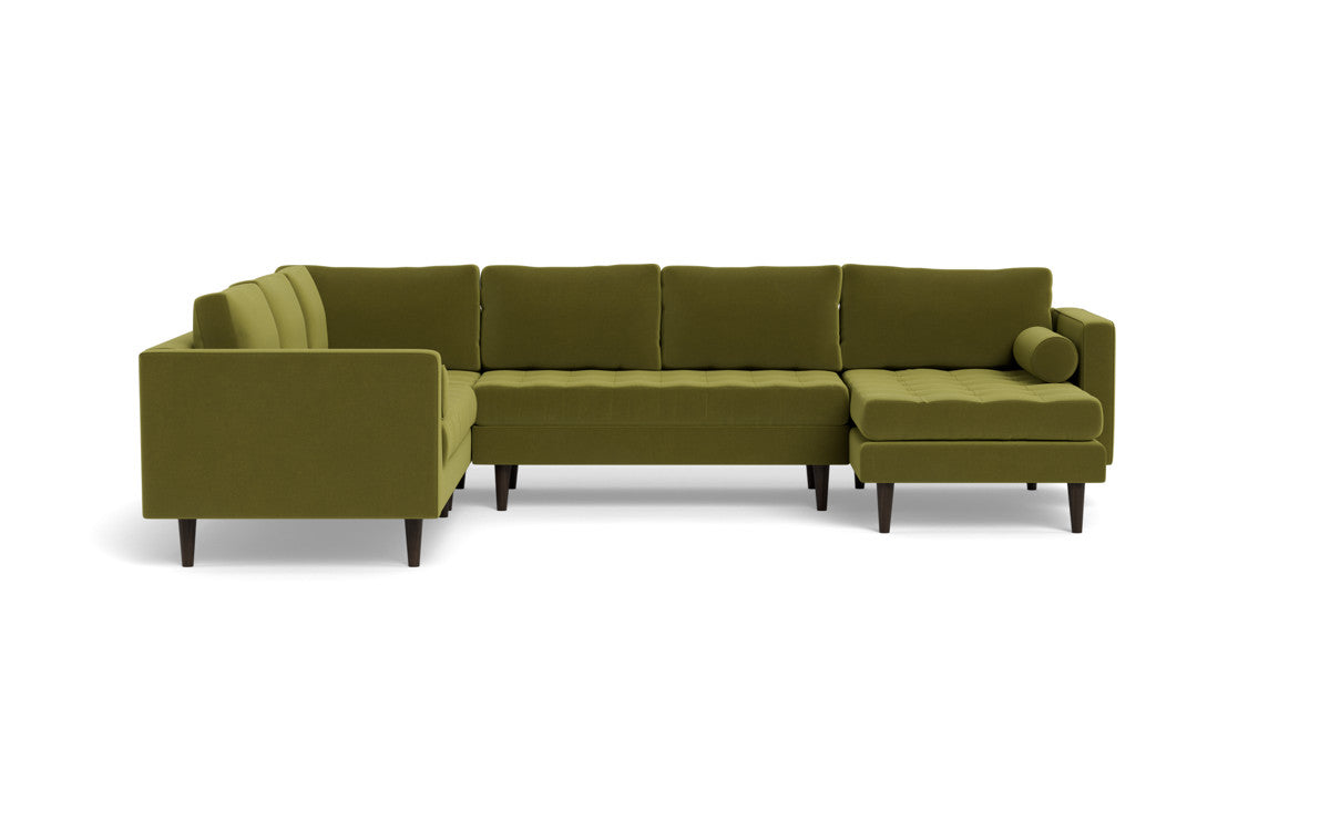Ladybird 133 Corner Sectional Sofa with Right Chaise Lounge - Modern L-Shaped Couch for Living Room, Family Room & Home Theater