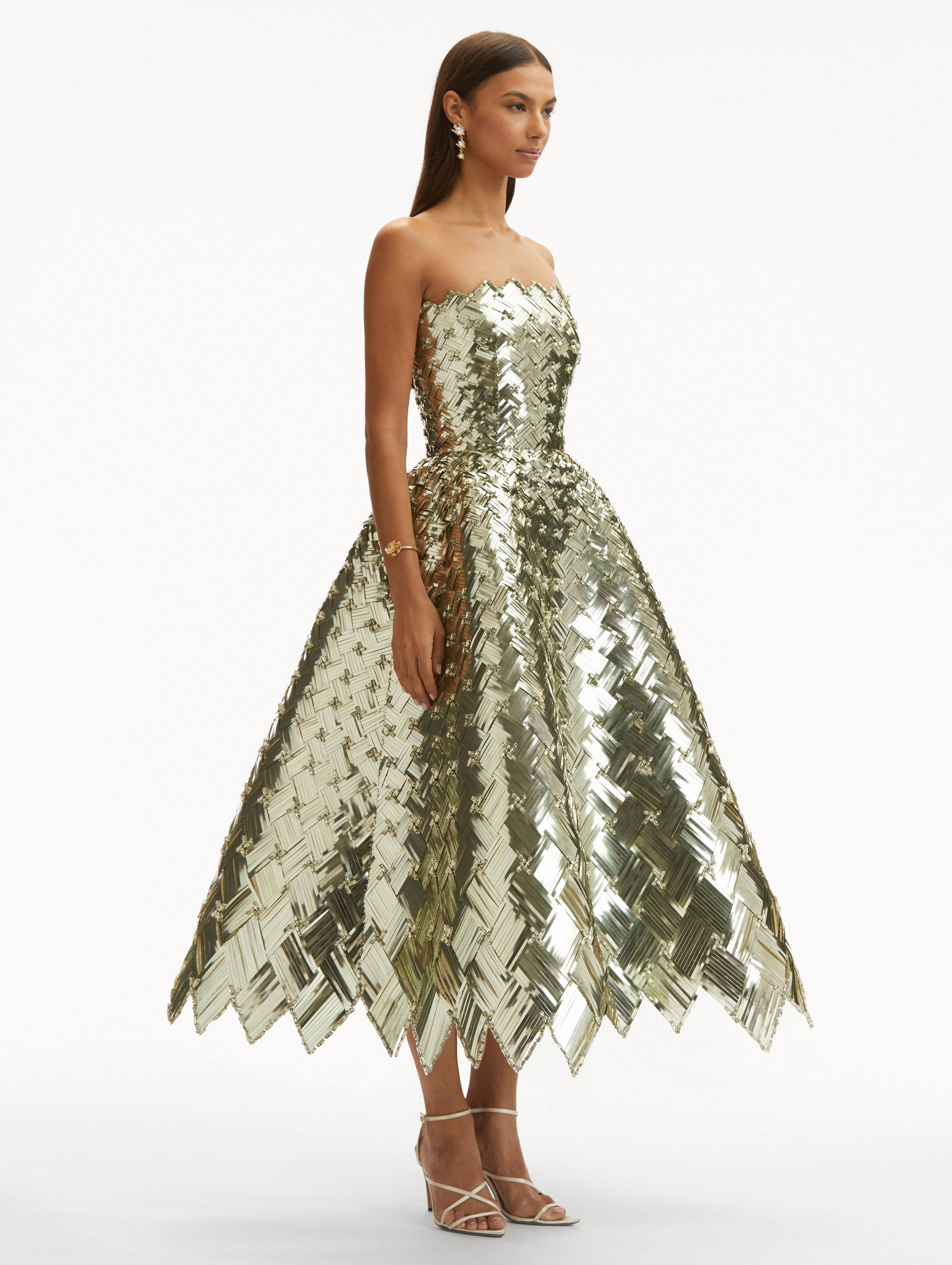 Elegant Woven Sequin Cocktail Dress for Women - Perfect for Parties, Weddings & Evening Events | Glamorous & Comfortable Formal Wear