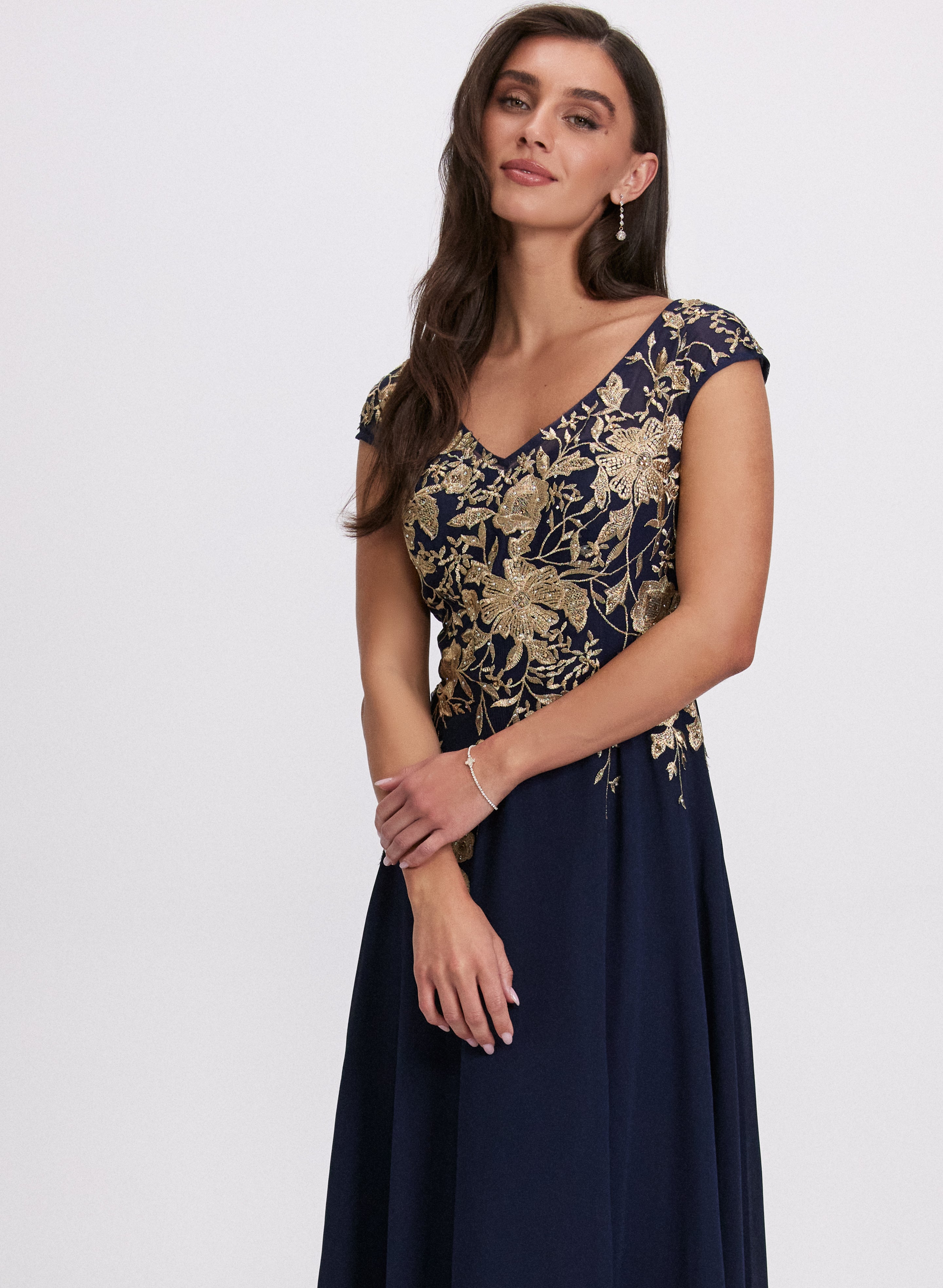 Floral Embroidered Summer Dress for Women - Boho Chic Maxi Dress with Handmade Embroidery, Perfect for Beach Vacations, Weddings & Date Nights