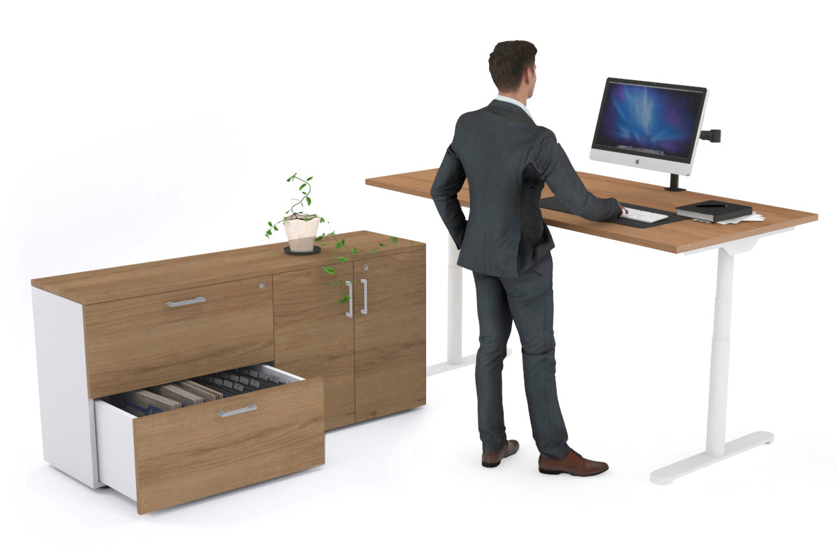 Flexi Premium Height Adjustable Standing Desk - 1800L x 700W Electric Sit Stand Workstation for Home Office, Gaming & Study - Ergonomic Executive Desk for Productivity & Comfort