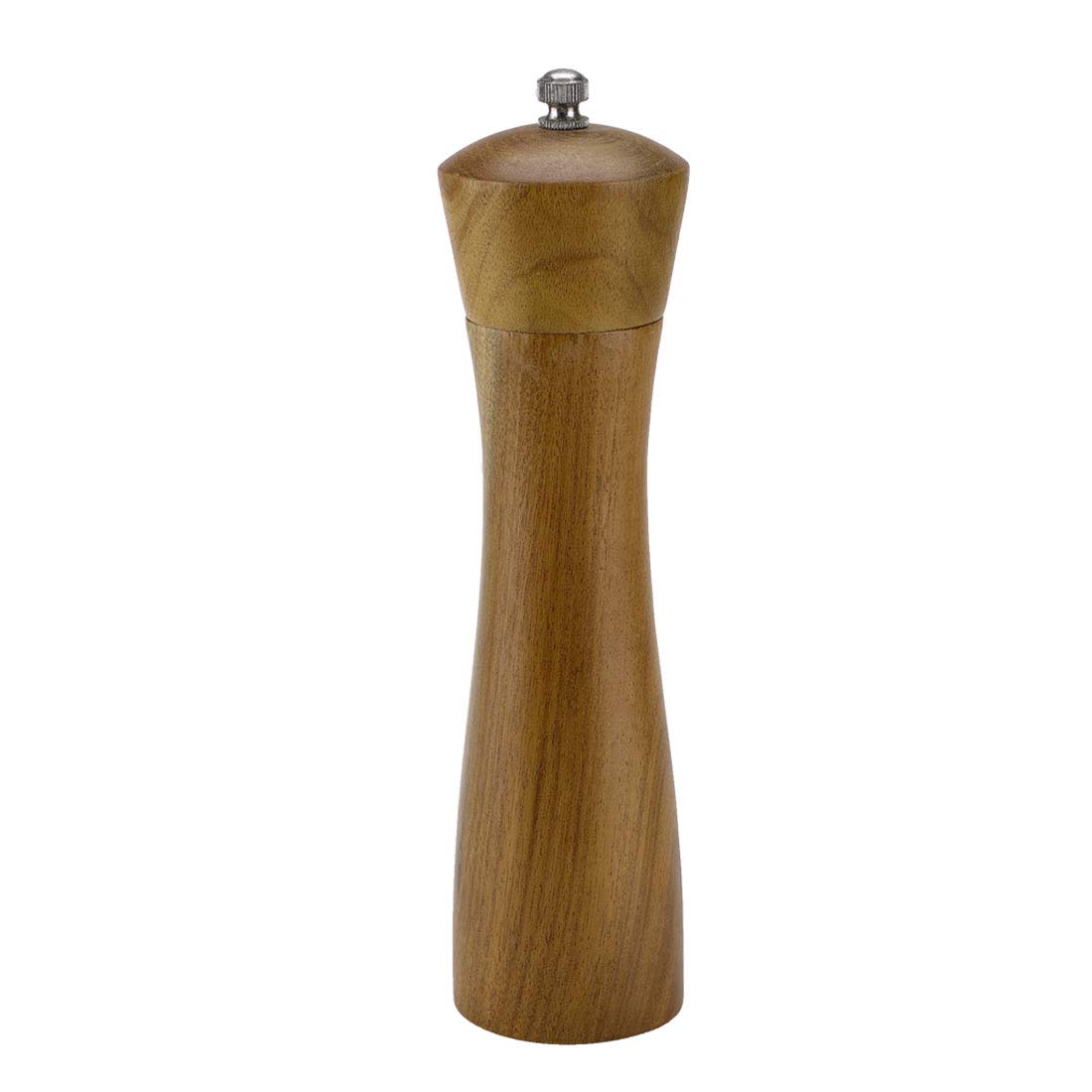Premium 8.5 Inch Wooden Salt and Pepper Grinder Set - Adjustable Coarseness for Freshly Ground Spices - Perfect for Kitchen, Dining Table & BBQ Seasoning