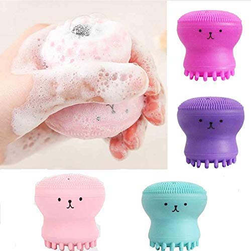 Majik All-in-One Deep Pore Cleansing Sponge & Facial Brush - Exfoliating Face Scrub Massager for Women & Girls | Perfect for Daily Skincare & Makeup Removal