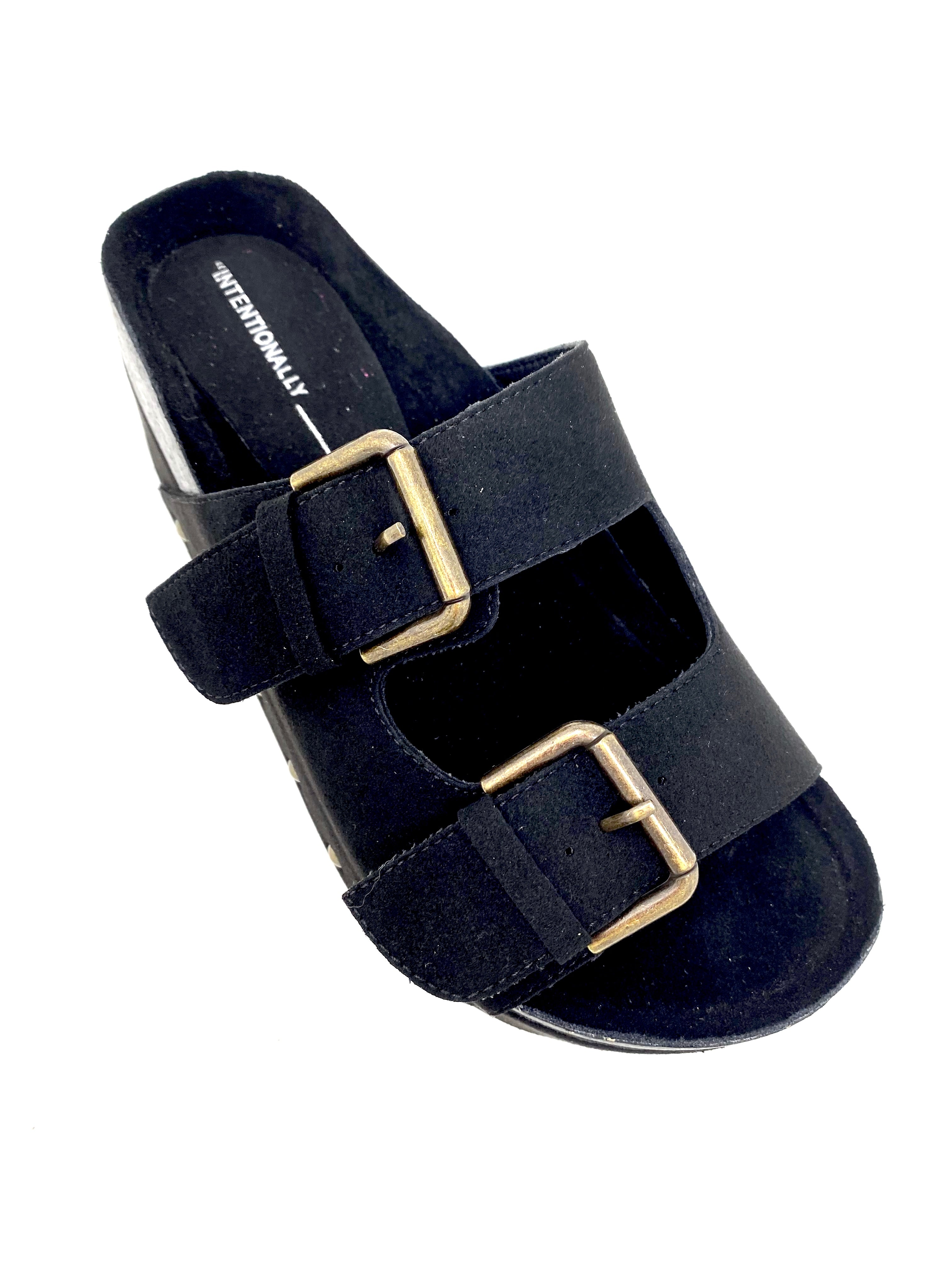 Intentionally Blank Cooper 2 Platform Sandal - Black Women's Chunky Sandals for Summer | Casual Outfits, Beach Wear & Street Style