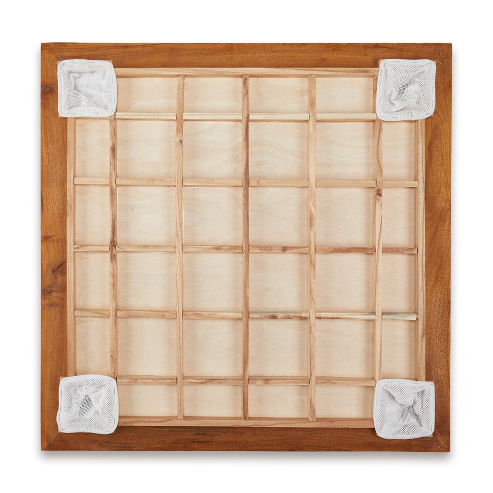 Championship Carrom Board Set - 34x34 Inch Official Tournament Size with Adjustable Stand | Premium Family Game for Indoor Recreation & Competitive Play