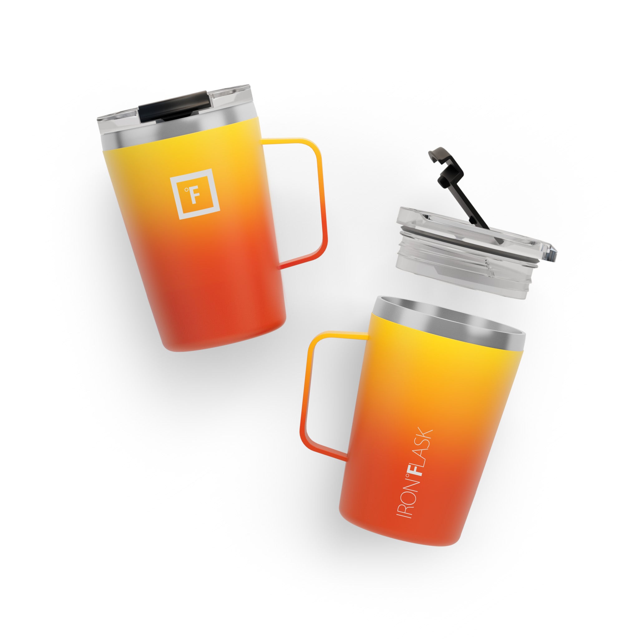 12 Oz Non-Slip Grip Coffee Mug - Insulated Travel Mug for Hot & Cold Drinks - Perfect for Office, Commute, Camping & Outdoor Activities