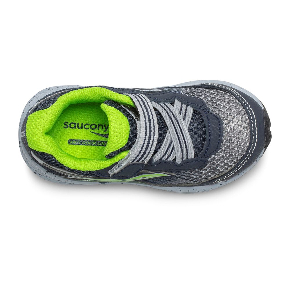 Saucony Ride 10 Navy/Green Running Shoes for Baby & Toddler - Lightweight Comfort for Playtime & Early Walking