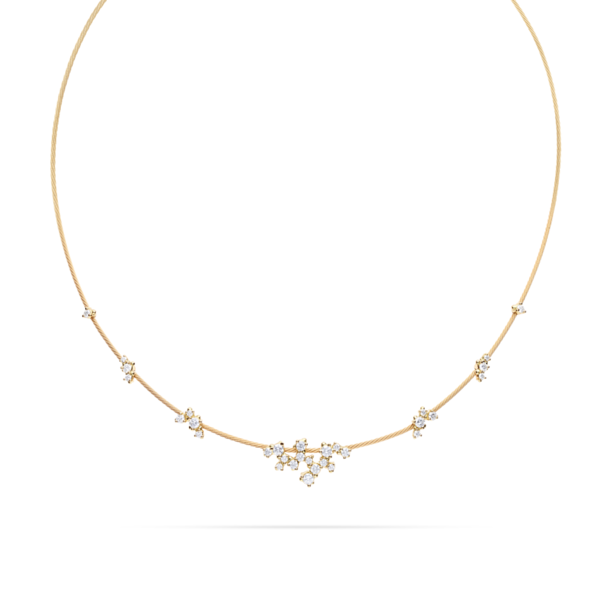 Paul Morelli Single Unity Confetti Necklace - Elegant Gold-Tone Statement Jewelry for Women | Perfect for Weddings, Parties & Special Occasions