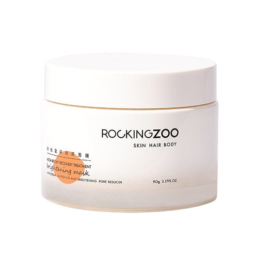 ROCKINGZOO Brightening Wash Off Face Mask - Hydrating & Glow Boosting for Dull Skin | Perfect for Spa Night & Self-Care Routine