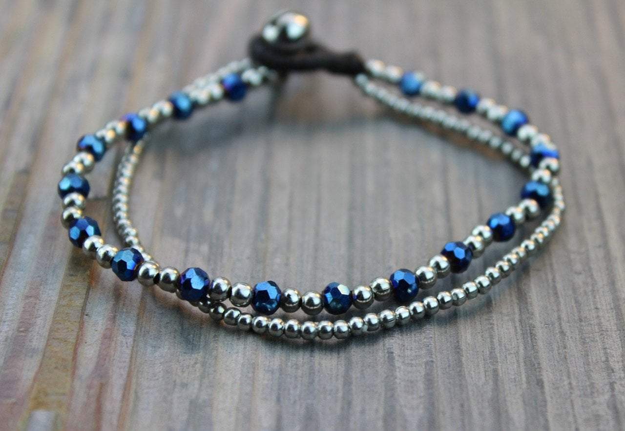 Amalia Bracelet for Women - Elegant Gold & Silver Beaded Bracelet, Adjustable Bangle for Daily Wear, Gift for Her, Perfect for Parties, Work & Casual Outfits