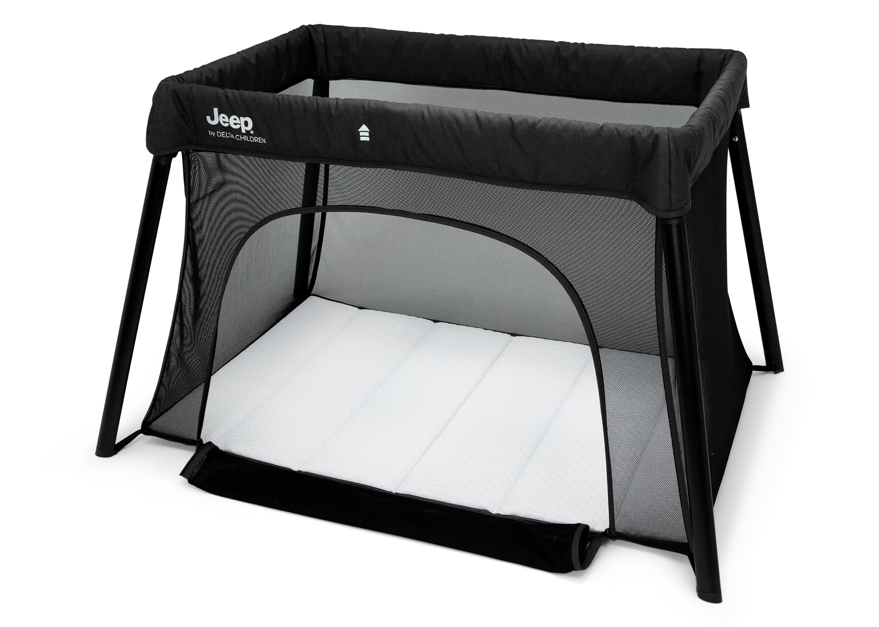 Horizon Compact Travel 2-in-1 Play Yard & Bassinet for Babies - Portable Crib with Canopy for Nursery, Travel, and Outdoor Use