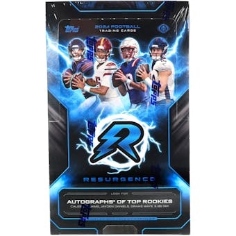 2024 Topps Resurgence Football Hobby Box - Premium NFL Trading Cards Collection for Collectors & Fans - Perfect for Sports Memorabilia, Gifts, and Investment