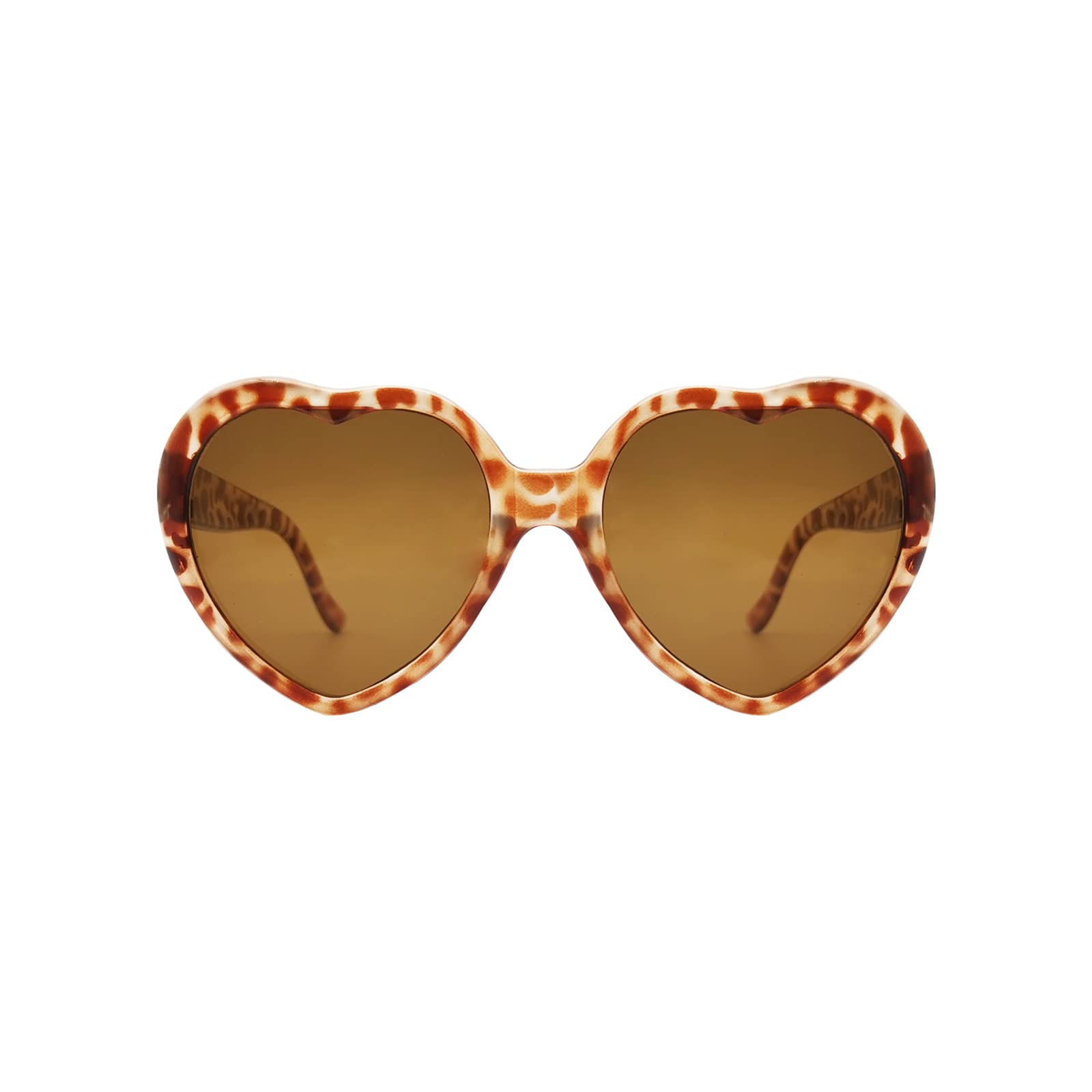 Trendy Heart Shaped Sunglasses for Women - Retro Cute Heart Glasses with UV400 Protection - Perfect for Valentine's Day, Beach Vacations & Summer Fashion Accessories