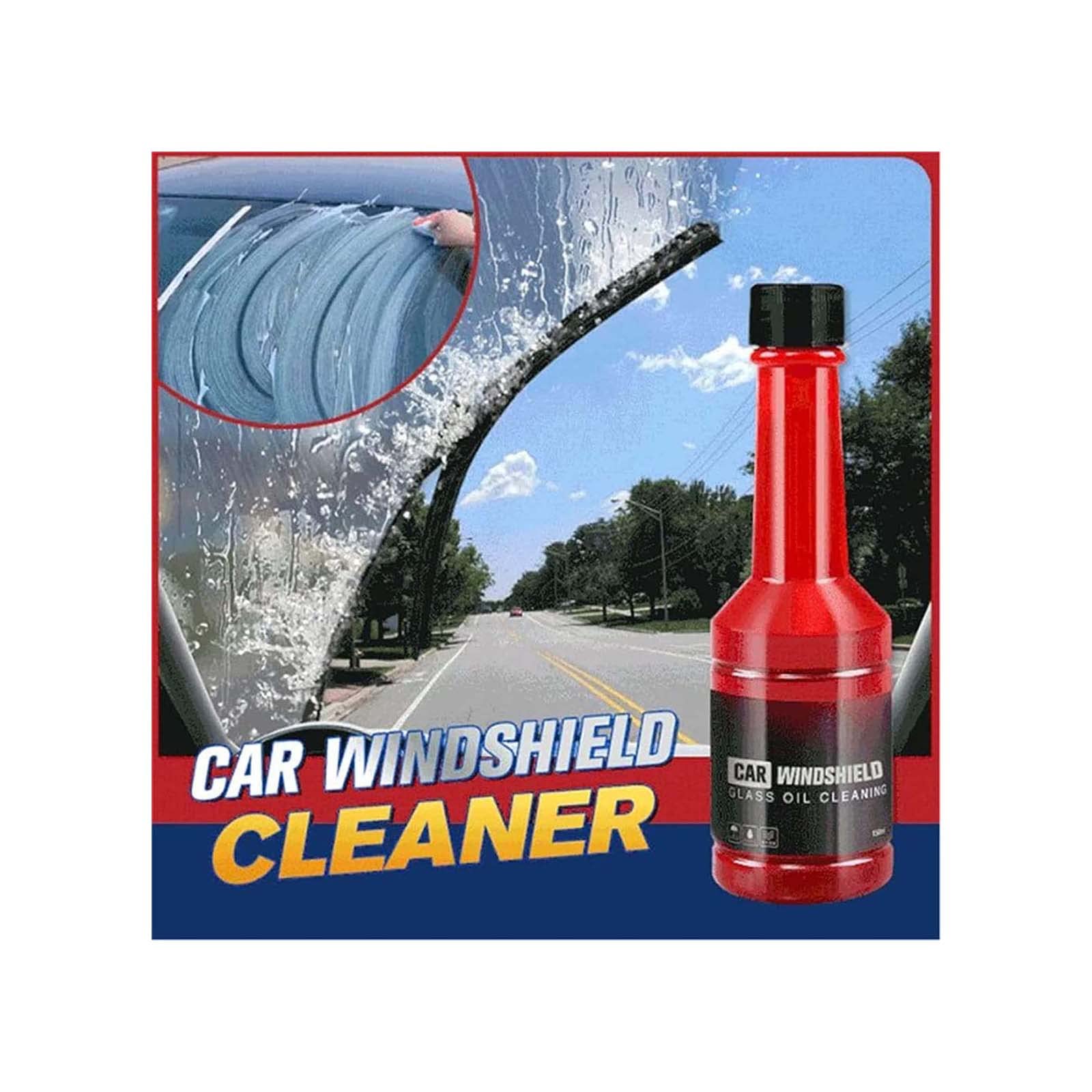 Premium Car Windshield Oil Film Remover - Safe Glass Cleaner for Removing Stubborn Oil Stains, Wax & Polish Residue - Restores Clarity to Auto Glass (1pc) - Ideal for Daily Driving & Road Trip Visibility