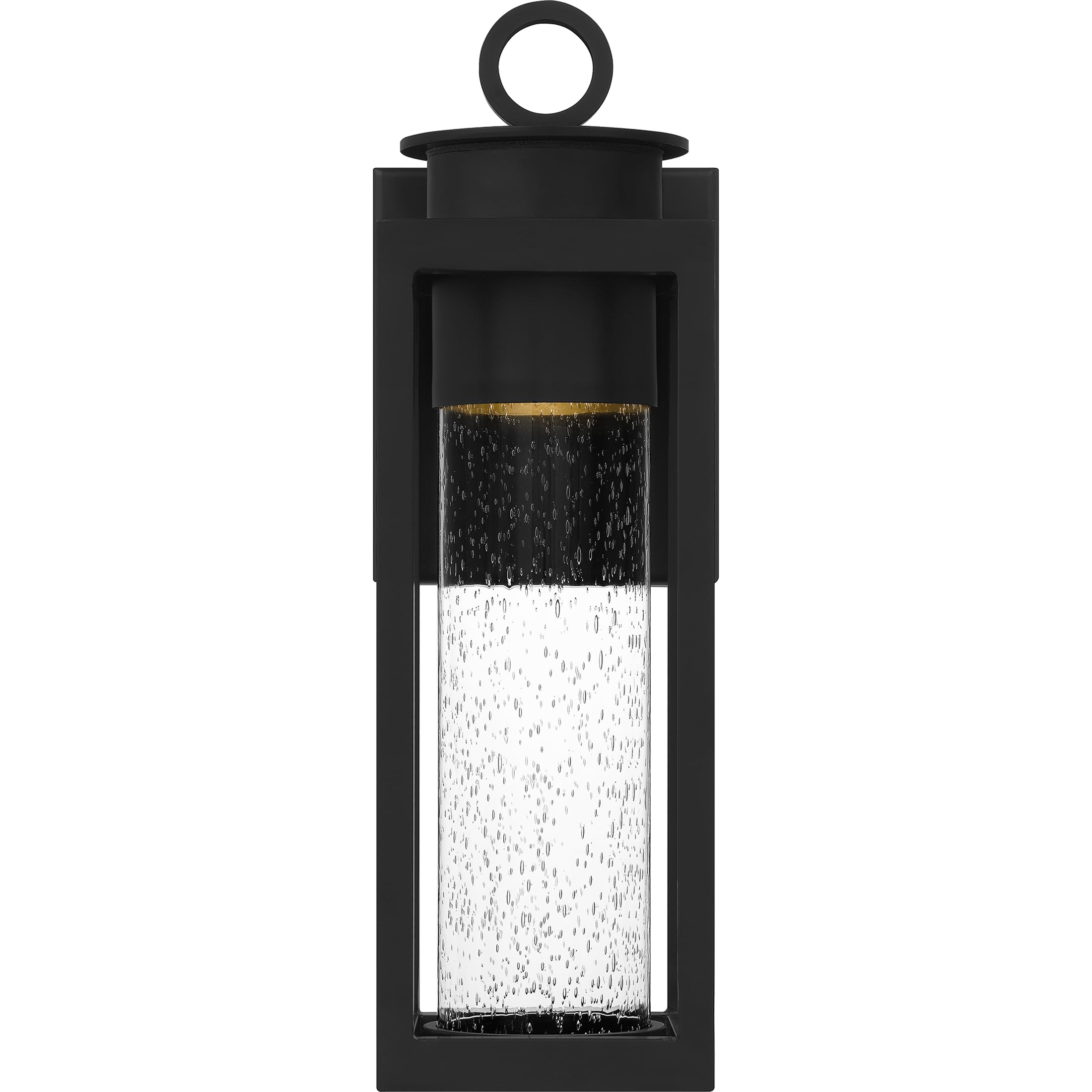 Quoizel Donegal 1-Light Matte Black Outdoor Wall Lantern - Weatherproof Exterior Lighting for Porch, Patio, Garden & Entryway