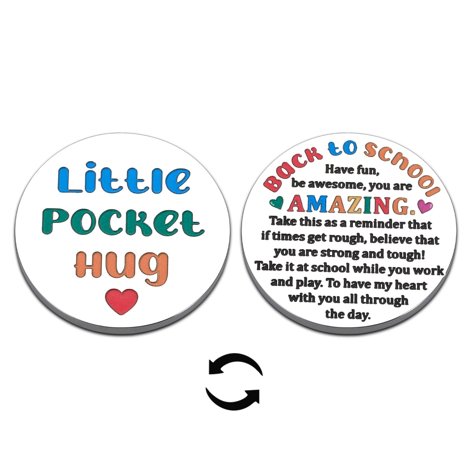 Best 5th Grade Gifts for Boys and Girls - Valentine's Day & Back to School Presents - College Essentials & School Supplies for Students - Pocket Hug Token for Kids (Perfect for Classmates, Teachers & Friends)