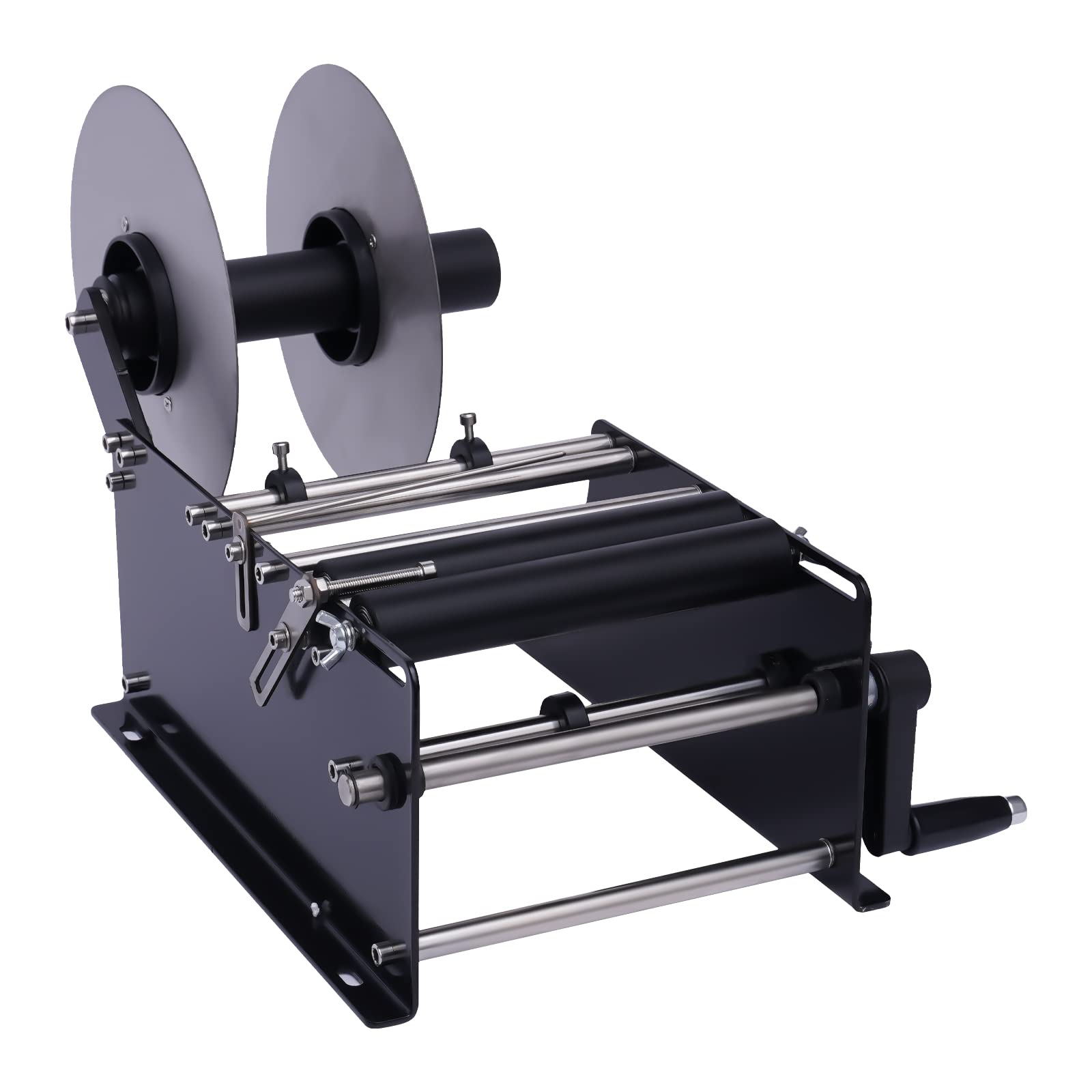 Semi-Automatic Bottle Labeling Machine for Round Bottles & Cans - 30 Labels/Min, 15.7x9.4x8.3in - Food Grade Label Applicator for Catering, Brewery & Packaging Industry | Perfect for Beverage Bottles, Jars & Cosmetic Containers