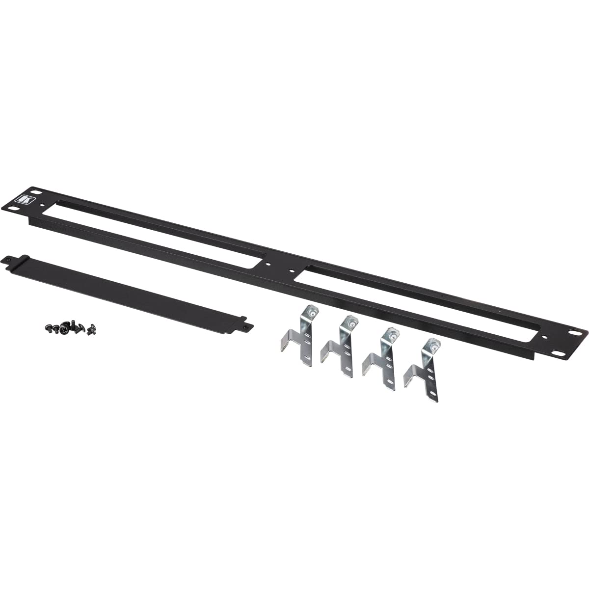 Kramer Electronics RK-T2B 19-Inch 1U Rack Mount Adapter for 2 MegaTOOLS - Black | Professional Audio/Video Equipment Rack Installation