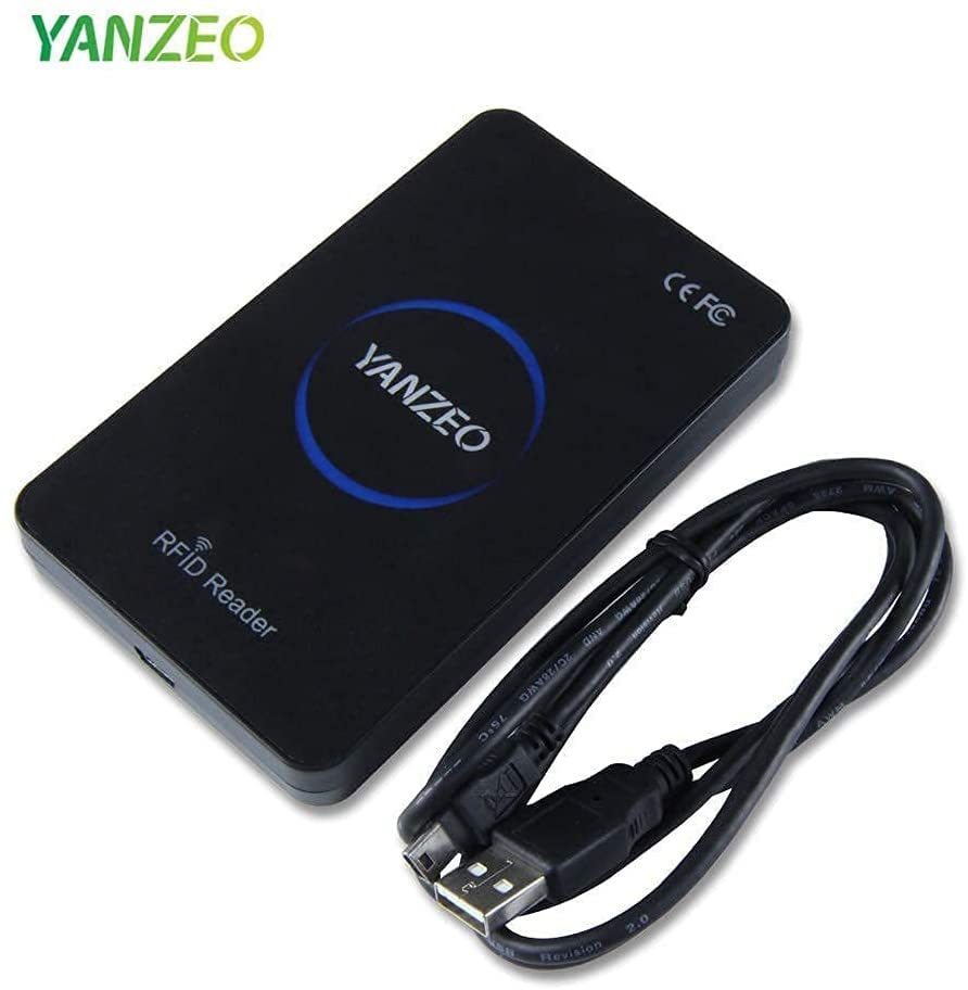 YANZEO SR360 UHF RFID Reader Writer 865MHz-915MHz Desktop Access Control System with Keyboard Emulation for POS, Warehousing & Inventory Management - Ideal for Retail Stores, Warehouse Tracking and Security Systems