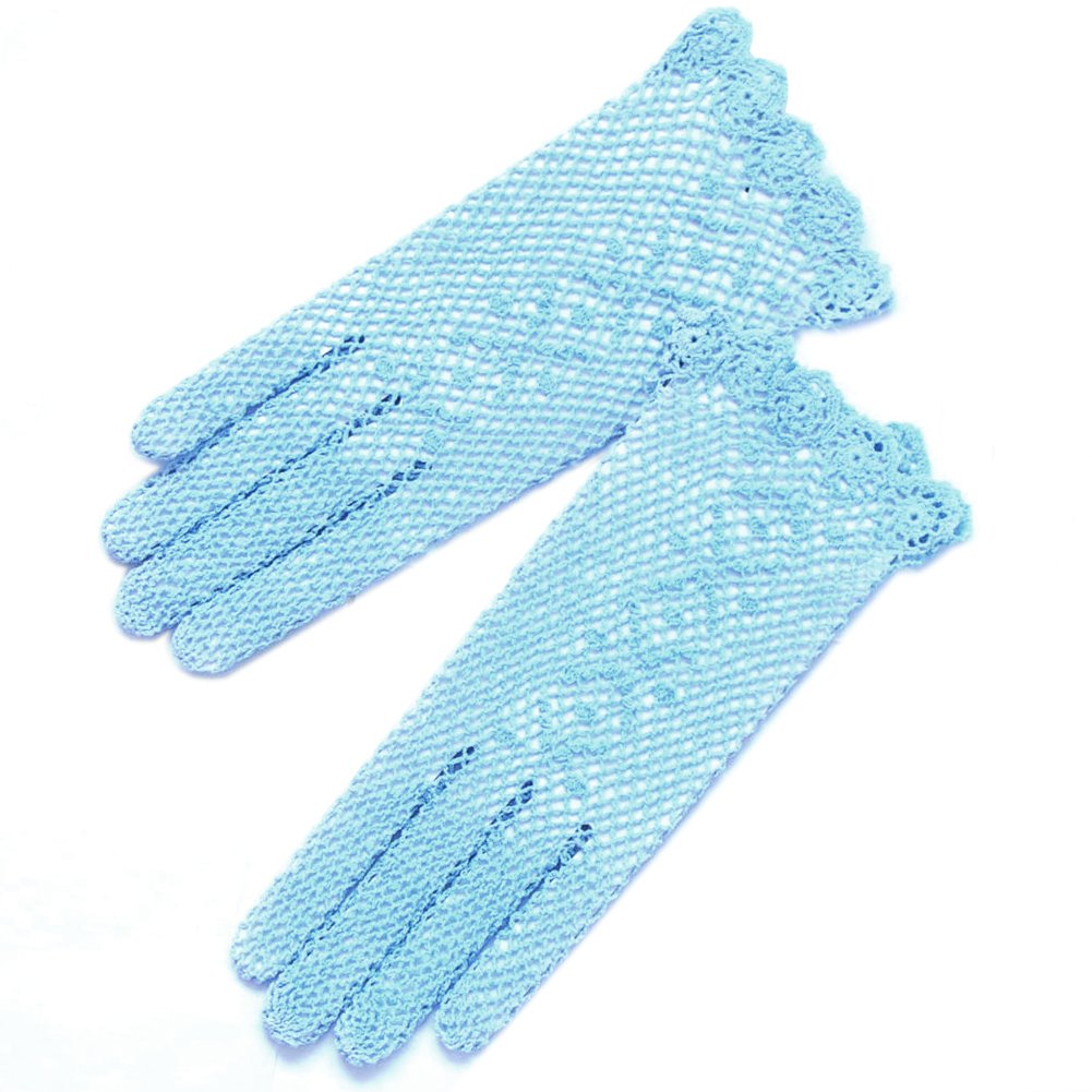Elegant Cotton Crochet Gloves with Delicate Floral Embroidery - Perfect for Winter Fashion, Outdoor Activities, and Gift Giving