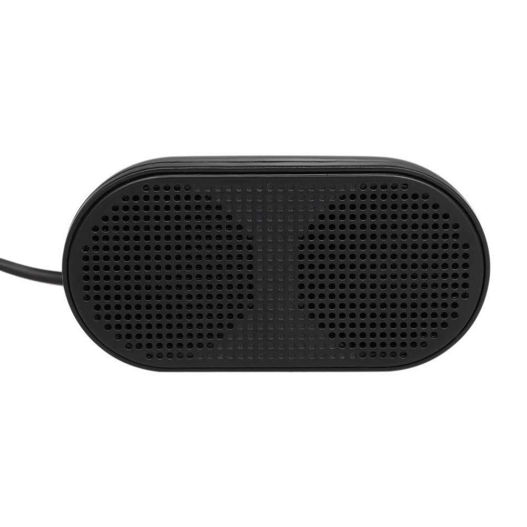 Portable USB Mini Speaker - Stereo Multimedia Computer Speaker for Laptop, Notebook, PC (Black) | Perfect for Home Office, Gaming & Music Listening
