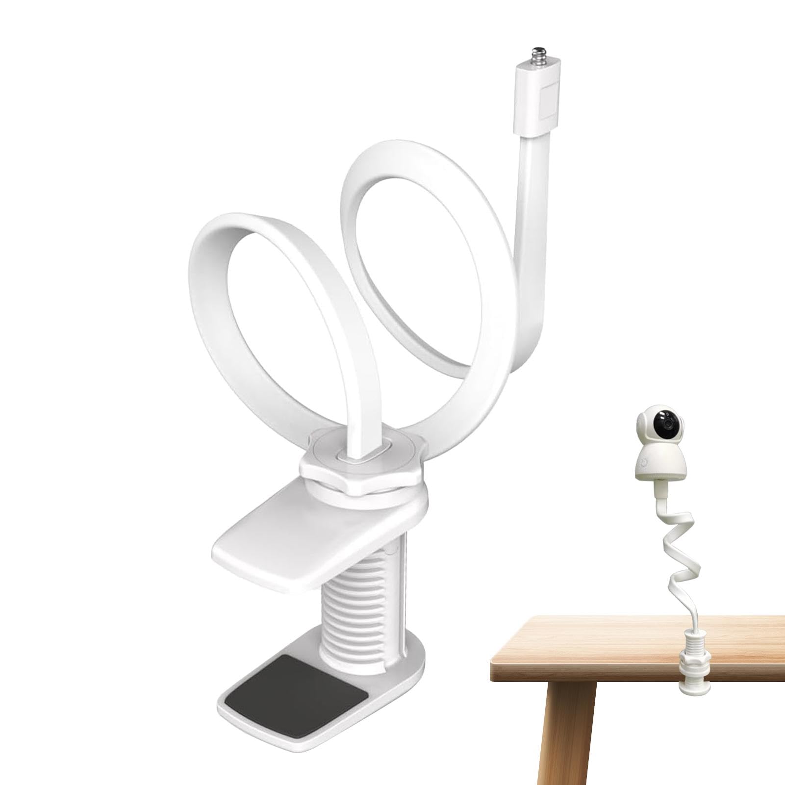 Gonipol Kids Monitor Holder - Adjustable Flexible Arm Bracket for Baby Crib Camera Mount | Secure Nursery Shelf Attachment for Infant Safety | Perfect for Night Monitoring & Parenting Convenience