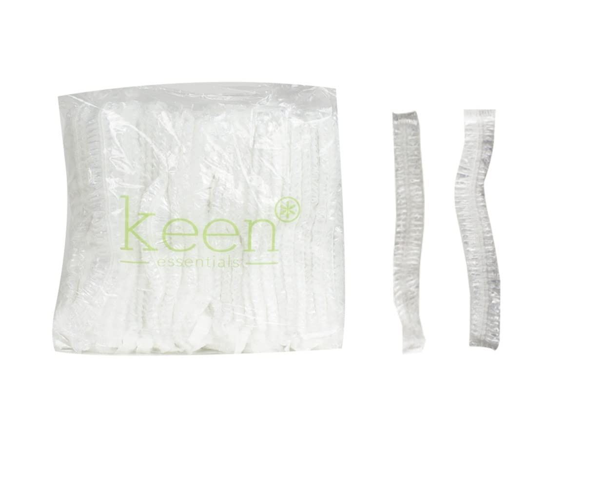 **KEEN Disposable Shower Caps - 1000 pcs per Carton (Clear Plastic Hair Caps for Salon, Spa, Travel & Home Use)**