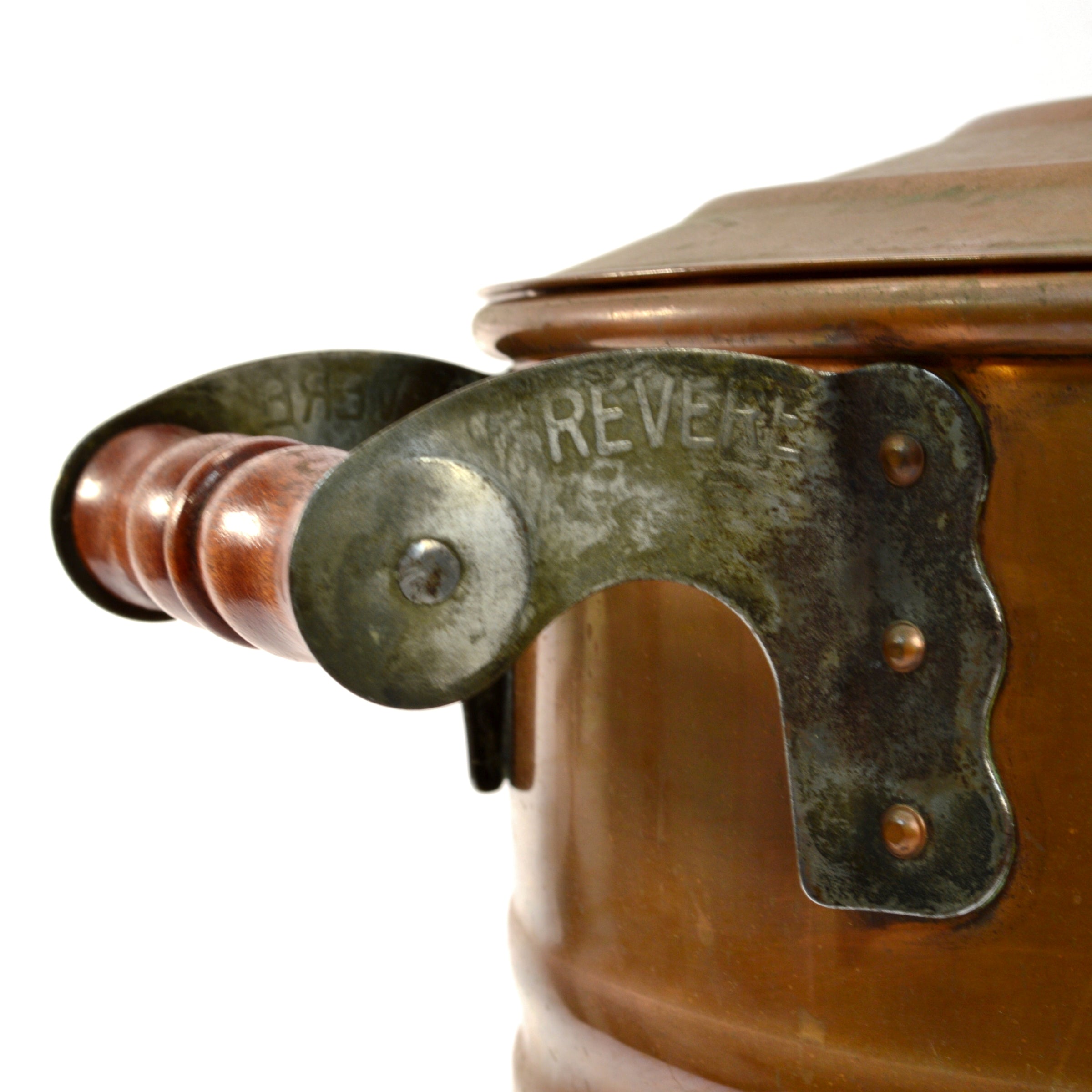 Vintage Revere Copper 14-Gallon Roasting Pan with Double Handles & Original Lid - Perfect for Large Family Dinners, Holiday Cooking, and Professional Catering